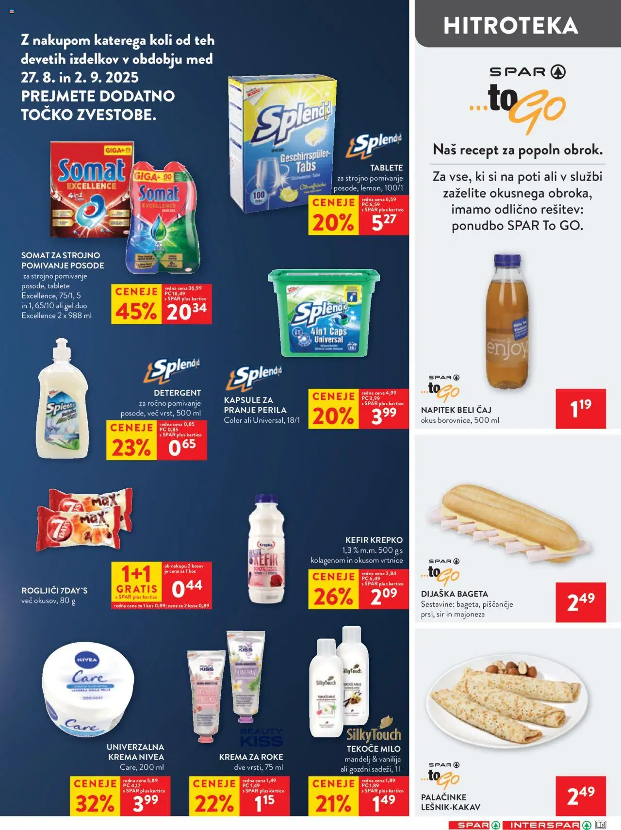 Spar katalog 35/25 │ velja od 27.08.2025 | Stran: 15 | Izdelki: Kos, Milo, Detergent, Caj