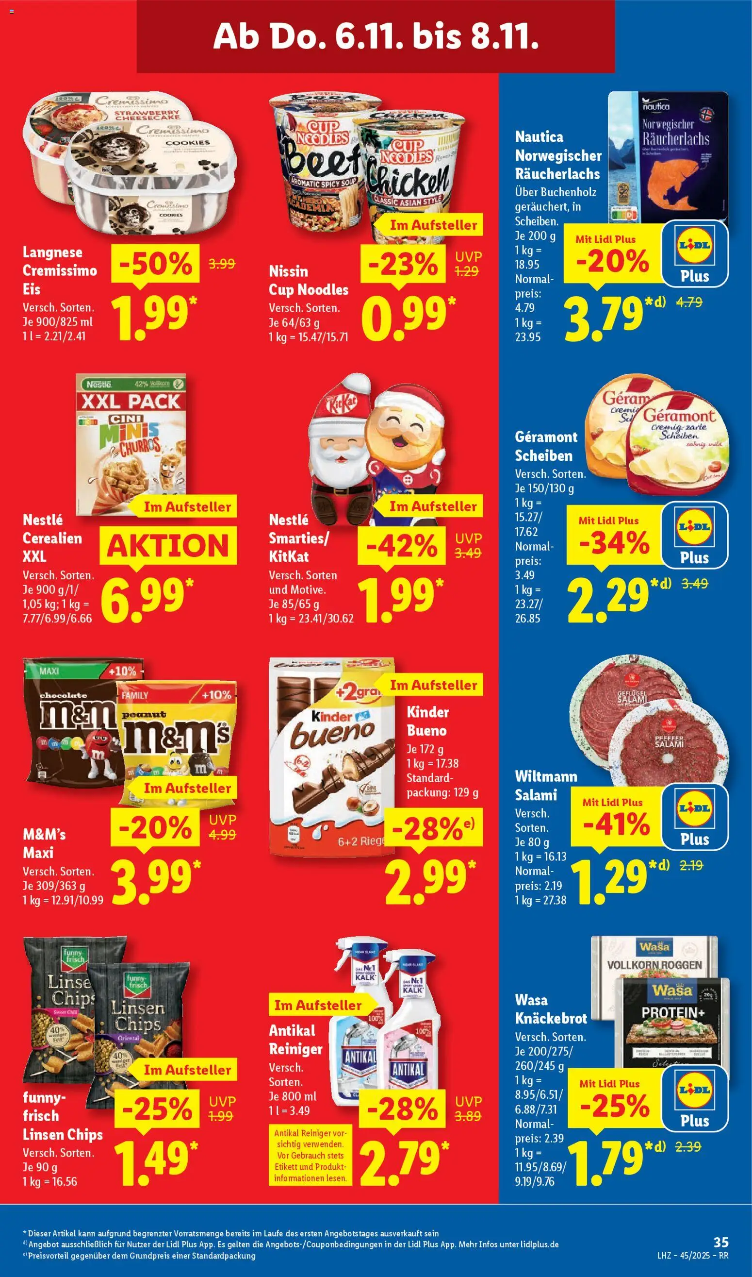 Lidl Prospekt Bestwig – gültig ab 03.11.2025 | Seite: 59 | Produkte: Geramont, Cremissimo, Räucherlachs, Chips