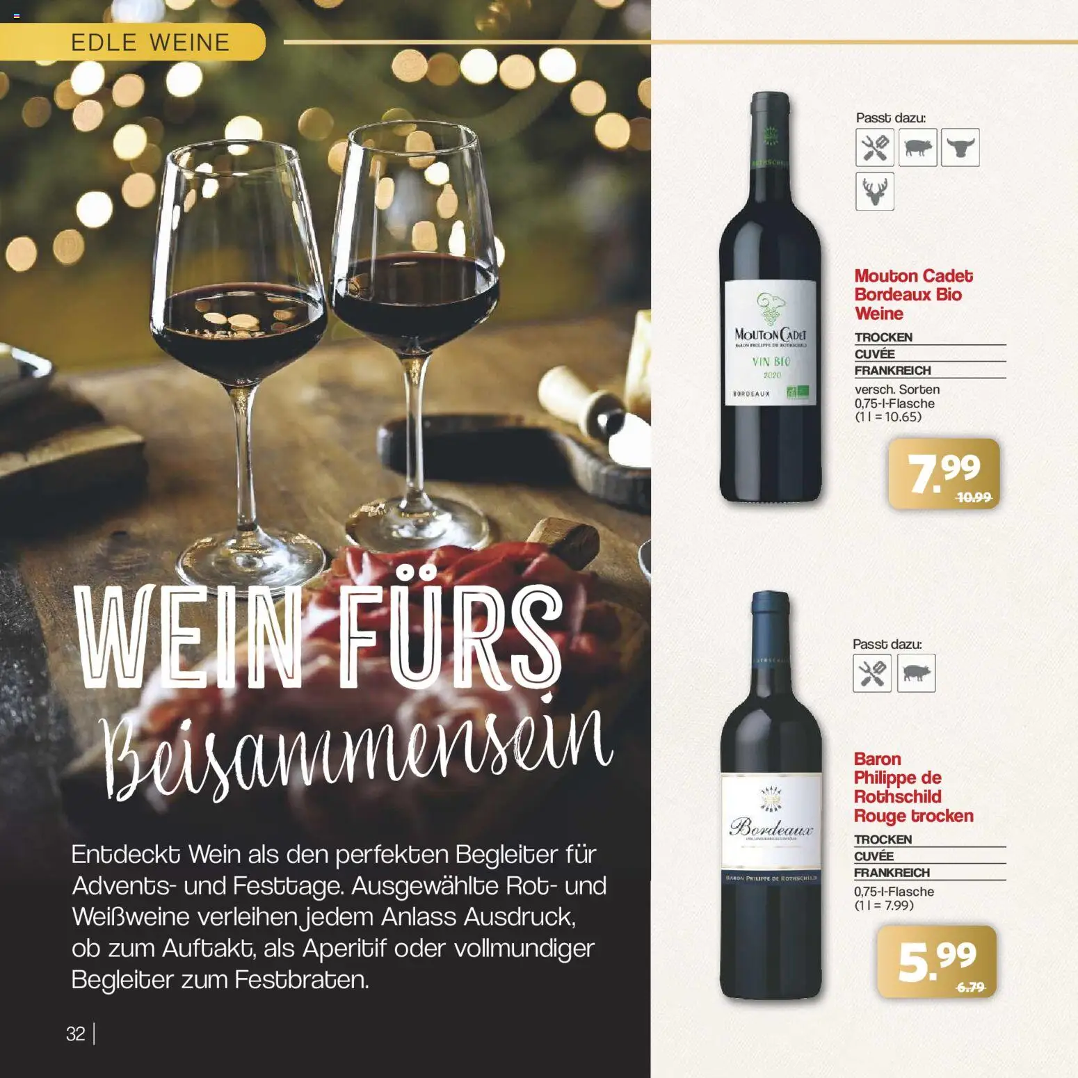 Famila Nordwest - Festliche Momente – gültig ab 24.11.2025 | Seite: 32 | Produkte: Rouge, Wein
