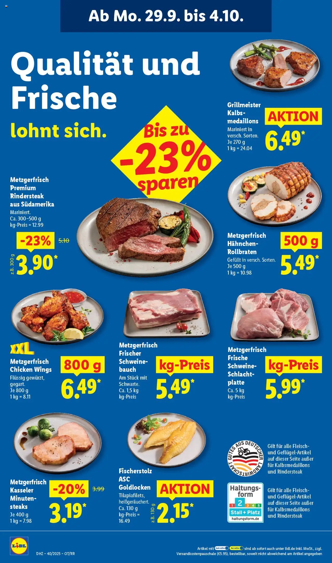 Lidl Prospekt Grimma – gültig ab 29.09.2025 | Seite: 10 | Produkte: Hahnchen, Fleisch
