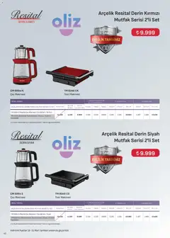 16.03.2026 tarihinden itibaren geçerli olan Arçelik kataloğu önizlemesi | Sayfa: 49 | Ürünler: Tost makinesi, Çay makinesi, Toplar, Çay