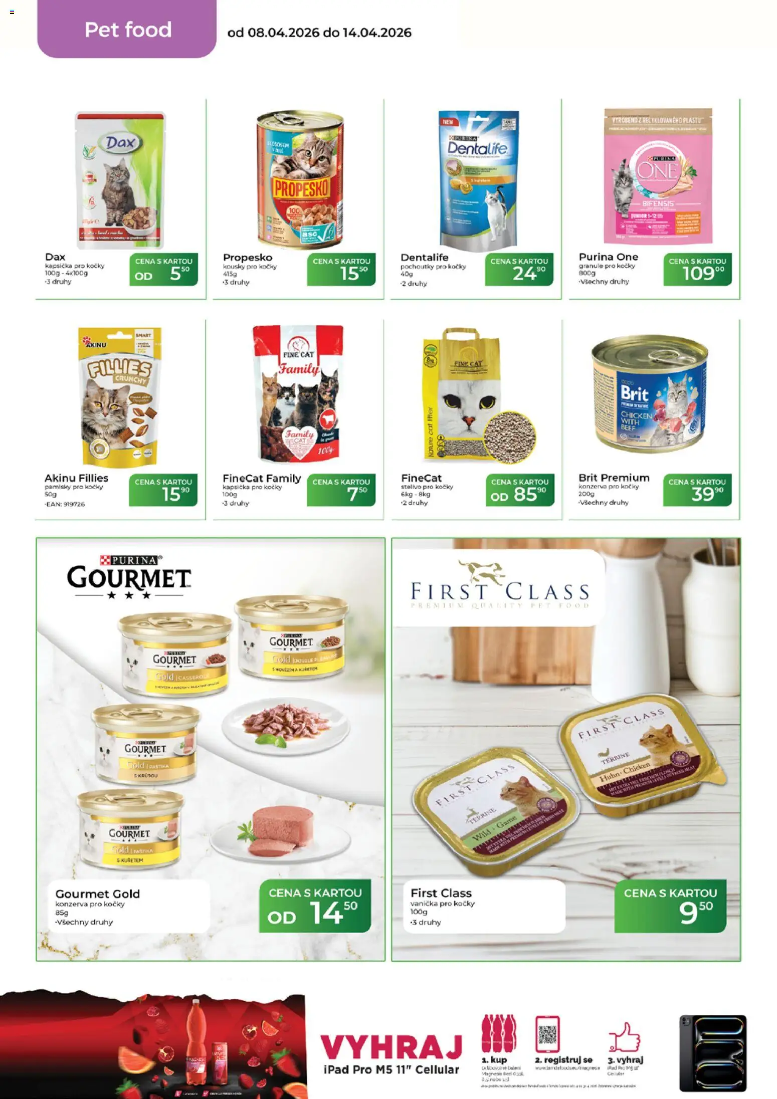 Tamda Foods leták od 08.04.2026 | Strana: 50 | Produkty: Gourmet, Purina, Stelivo pro kočky, Granule pro kočky