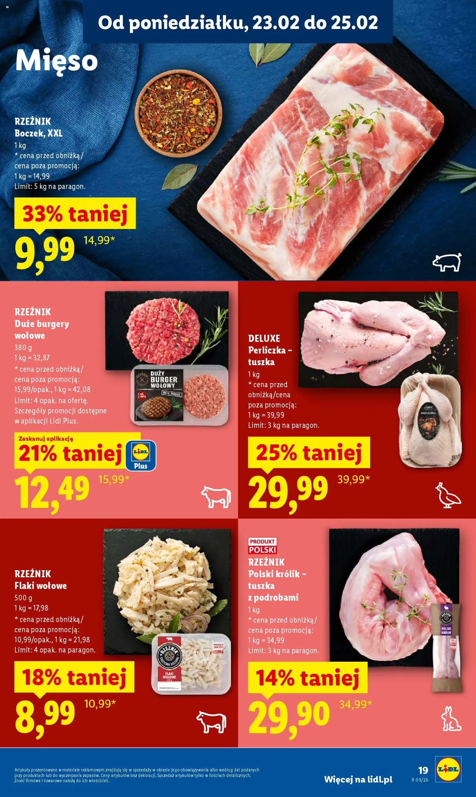 Lidl Polsko leták od 23.02.2026 | Strana: 19 | Produkty: Burger, Deluxe