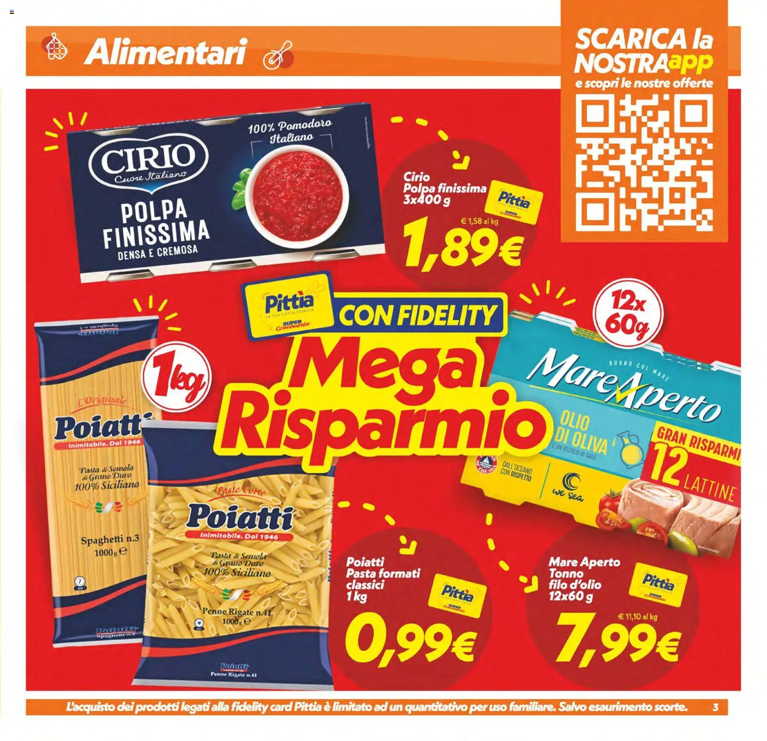 Volantino SuperConveniente del 28.04.2026 | Pagina: 3 | Prodotti: Sale, Olio, Tonno, Olio di Oliva