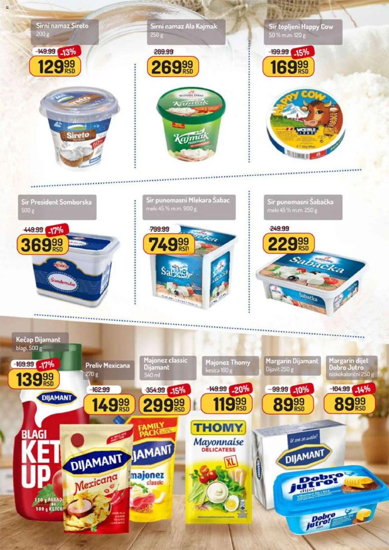 Aman katalog - važi od 18.08.2025 | Strana: 11 | Proizvode: Kečap, Margarin, Sir, Kajmak