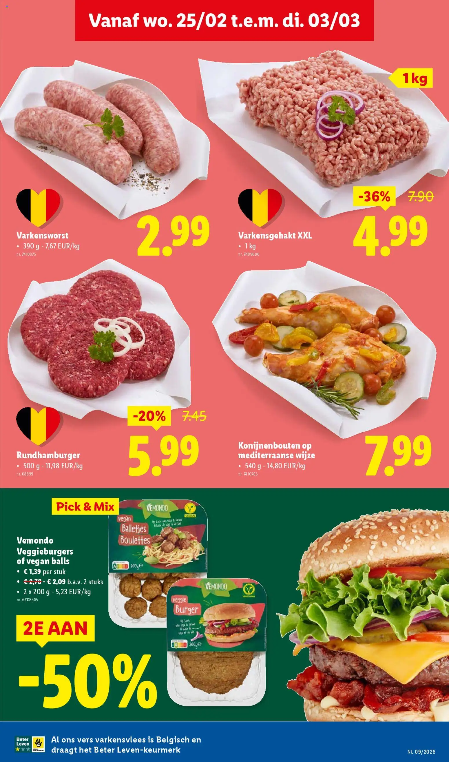 {H1} | Pagina: 7 | Producten: Hamburger, Varkensvlees