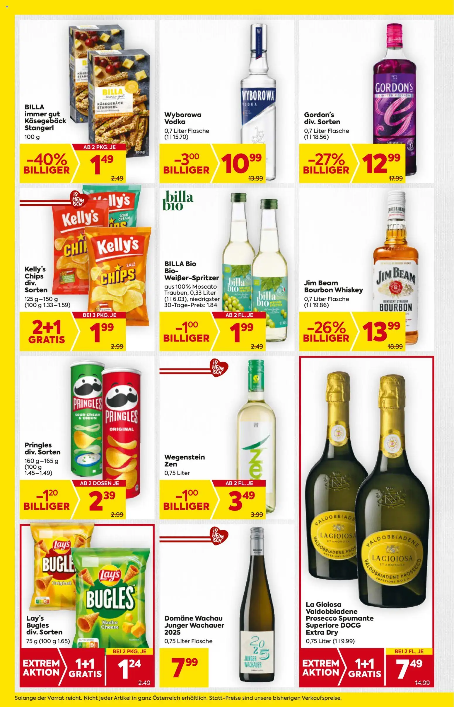Billa Flugblatt gültig ab 30.10.2025 | Seite: 22 | Produkte: Chips, Whiskey, Salz, Bourbon