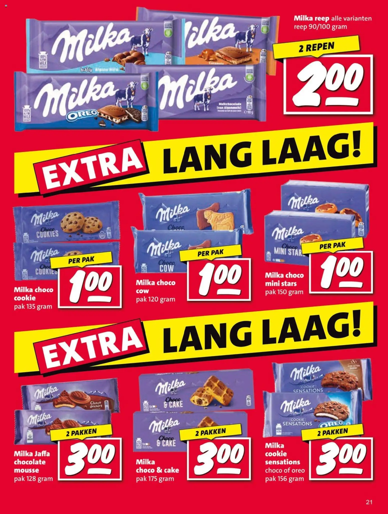 {H1} | Pagina: 21 | Producten: Oreo, Cake, Repen