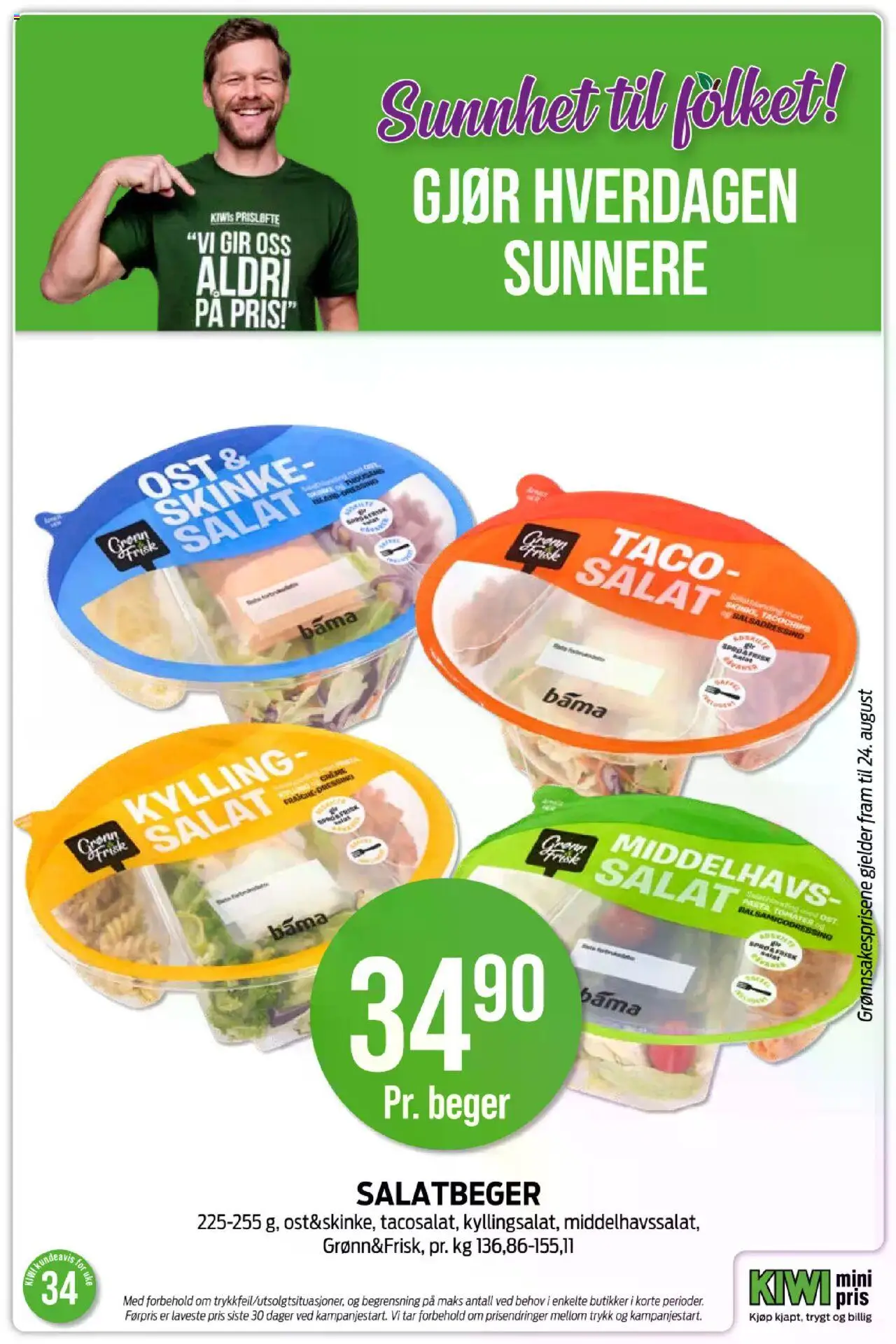  | Side: 21 | Produkter: Kylling, Tomater, Pasta, Salat