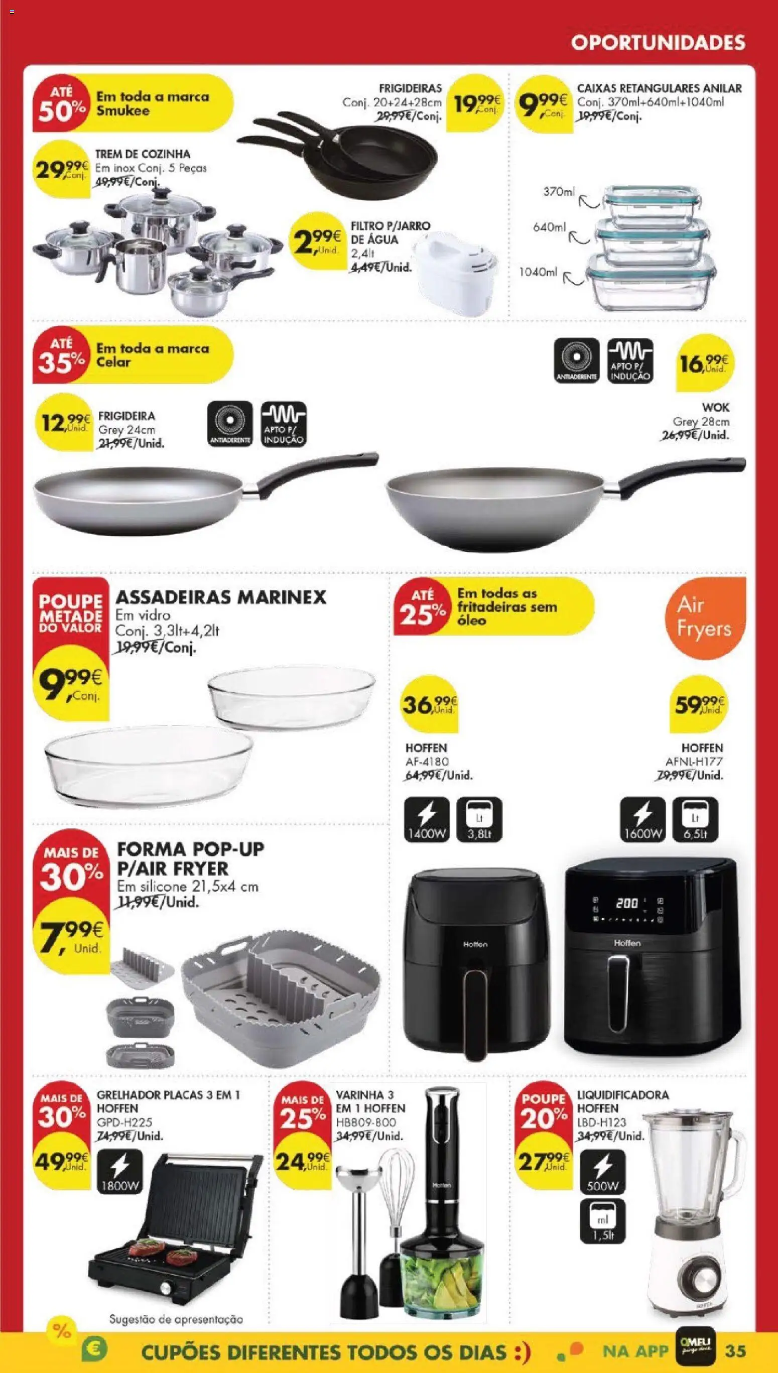 Pingo Doce folheto │ válido de 24.02.2026 | Página: 37 | Produtos: Agua, Air fryer, Frigideira, Óleo