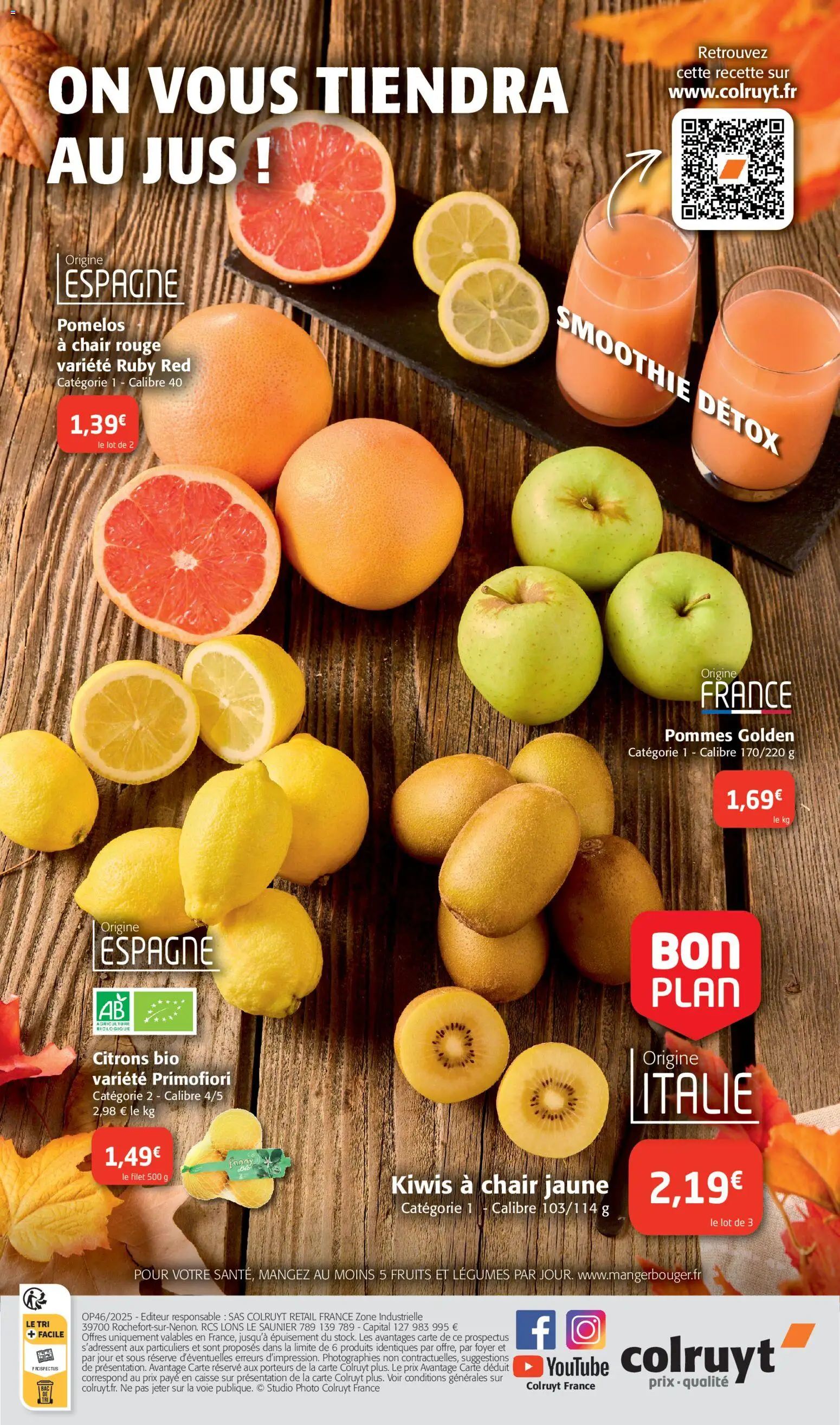 {H1} | Page: 8 | Produits: Jus, Pommes