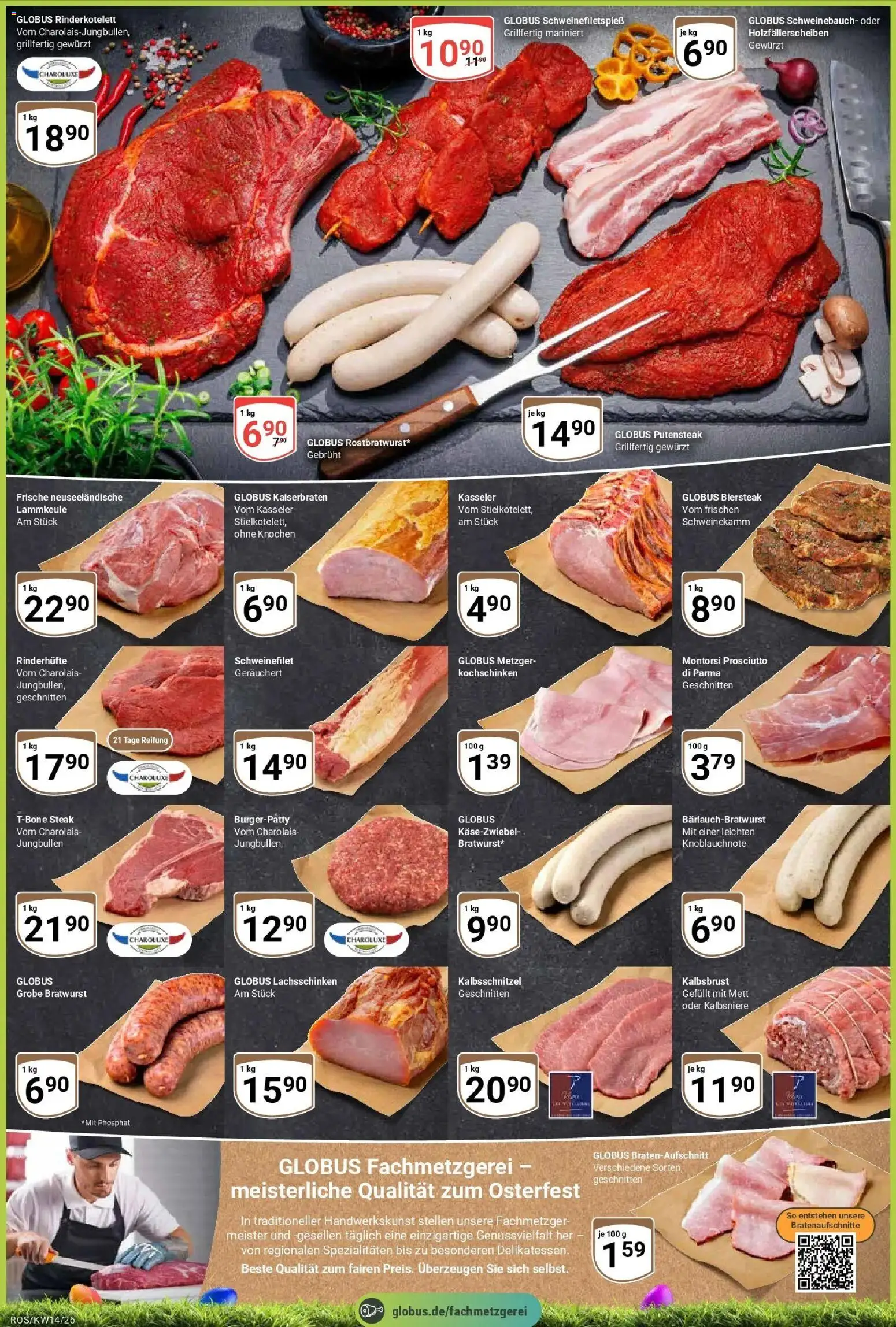Globus prospekt Lambrechtshagen	 – gültig ab 30.03.2026 | Seite: 2 | Produkte: Schweinebauch, Bratwurst, Schweinefilet, Steak