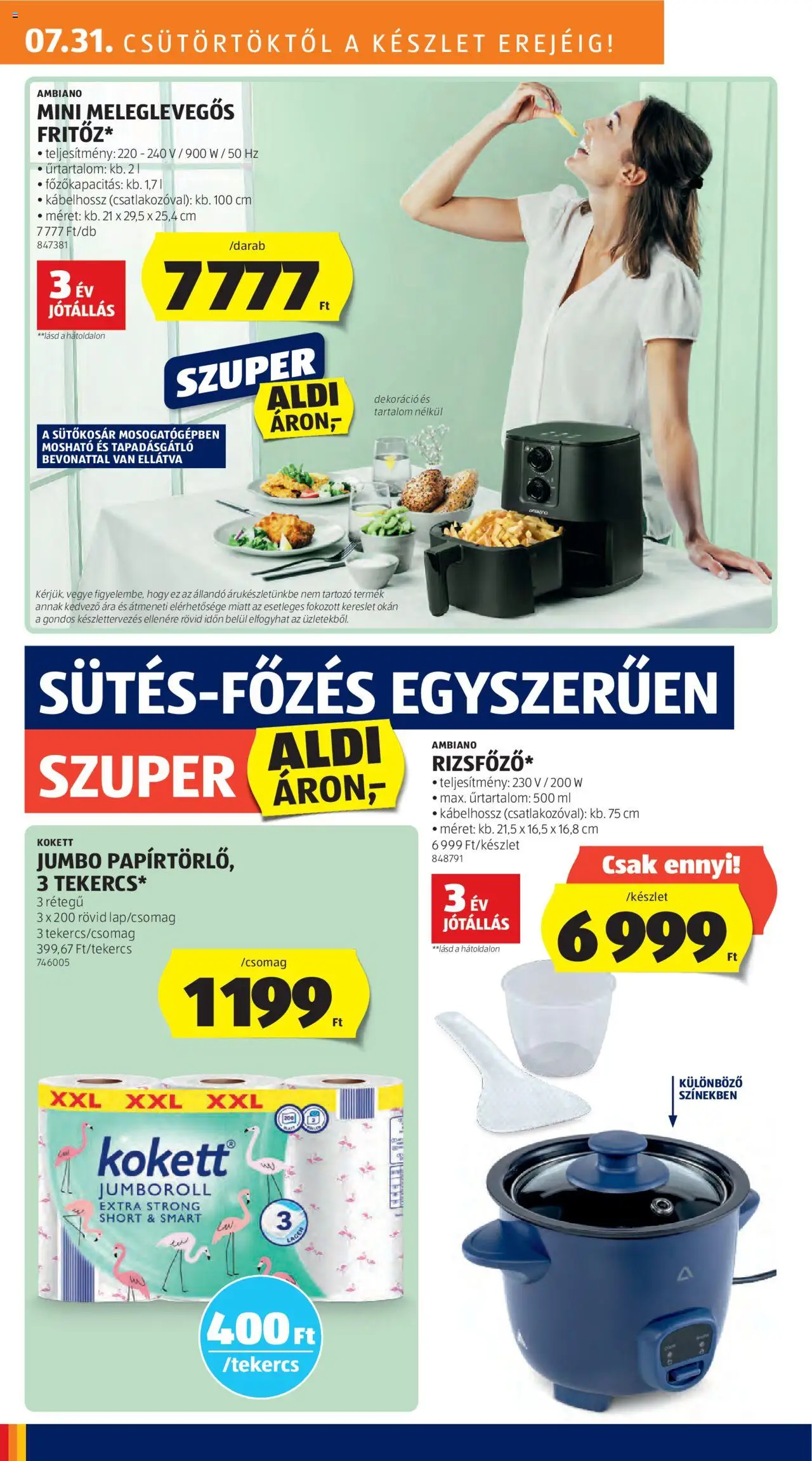 Aldi akciós ujság - amely érvényes a következő dátumtól: 31.07.2025 | Oldal: 2 | Termékek: Dekoráció