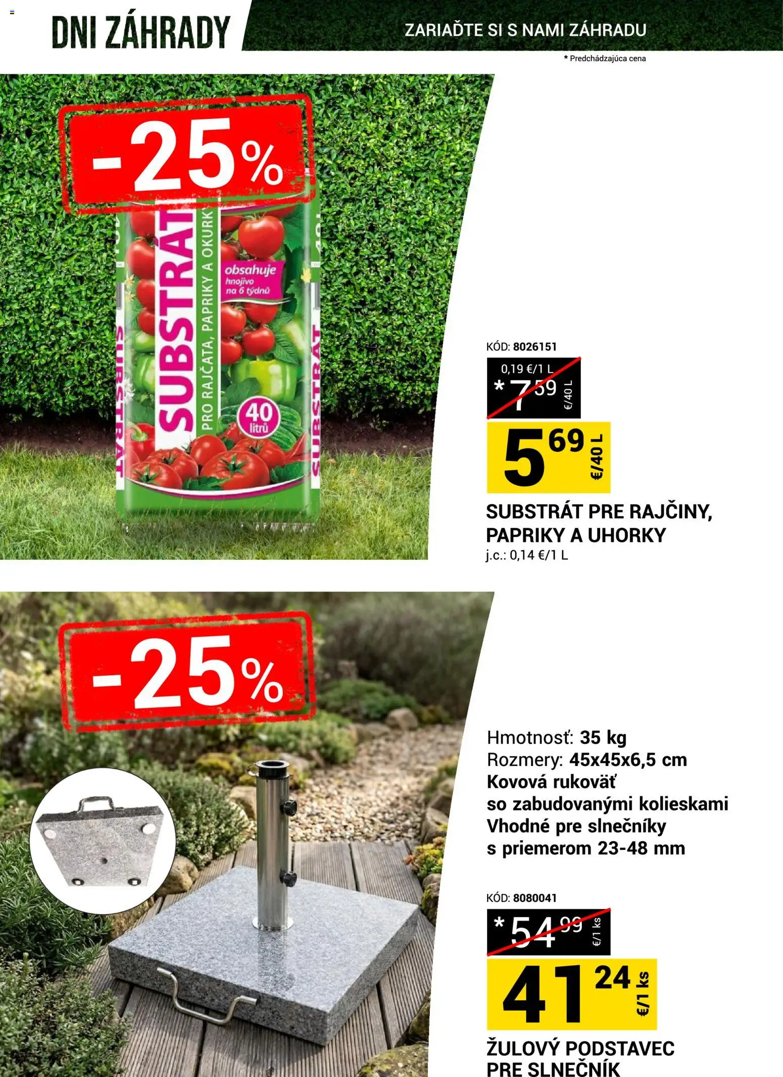 Nové Merkury Market akcie – leták je platný od 18.04.2026 | Strana: 10 | Produkty: Substrát, Uhorky