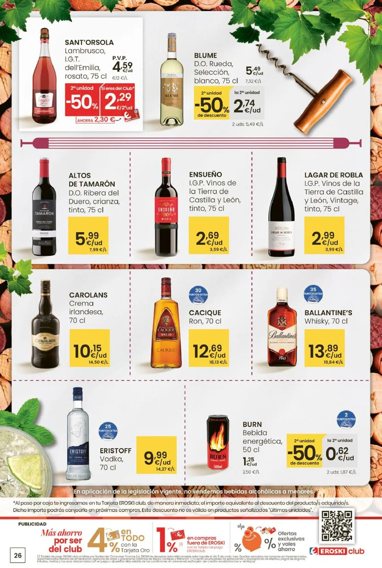 Eroski - Carnaval del ahorro │ válido desde el 12.02.2026 | Página: 26 | Productos: Crema, Té, Caja