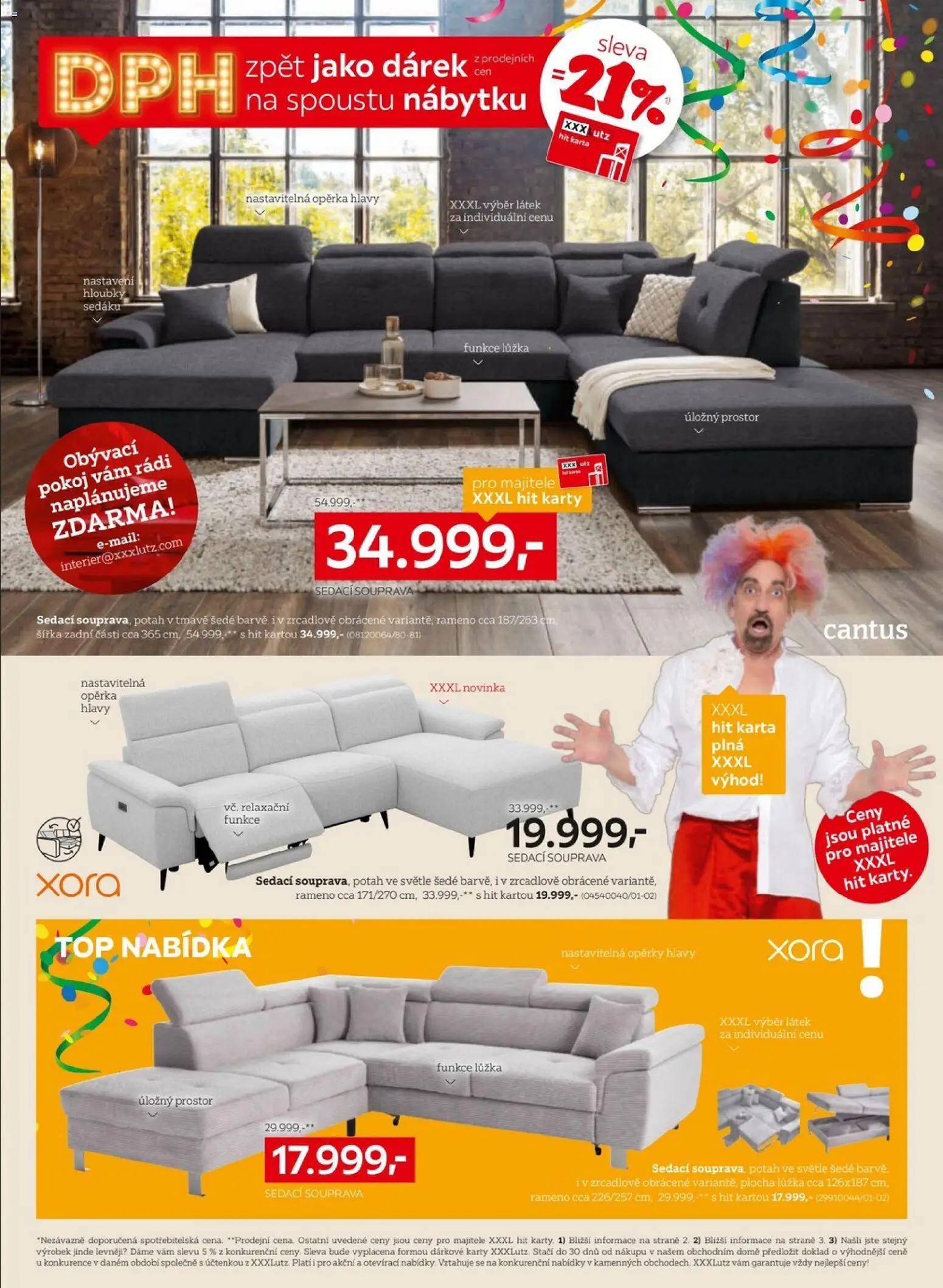 XXXLutz leták - DPH zpět jako dárek od 02.02.2026 | Strana: 4 | Produkty: Sedací souprava, Karty