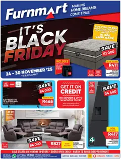 Furnmart specials catalogue – valid from 24.11.2025