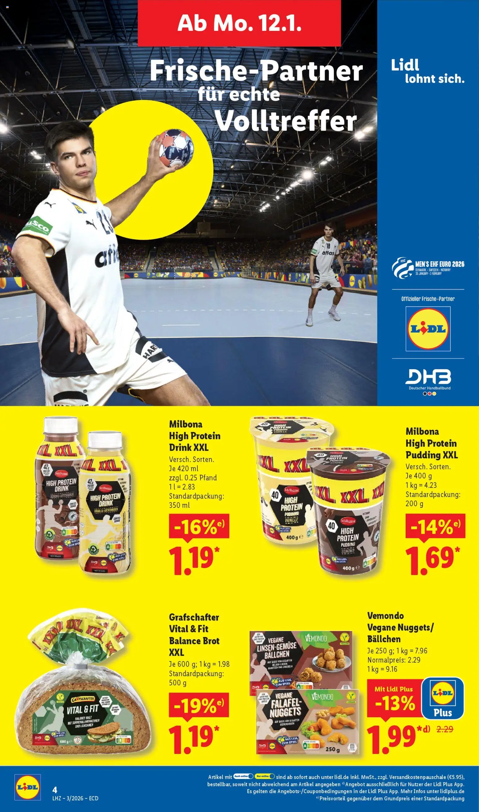 Lidl - Prospekt – gültig ab 12.01.2026 | Seite: 14 | Produkte: Spiel, Pudding, Brot