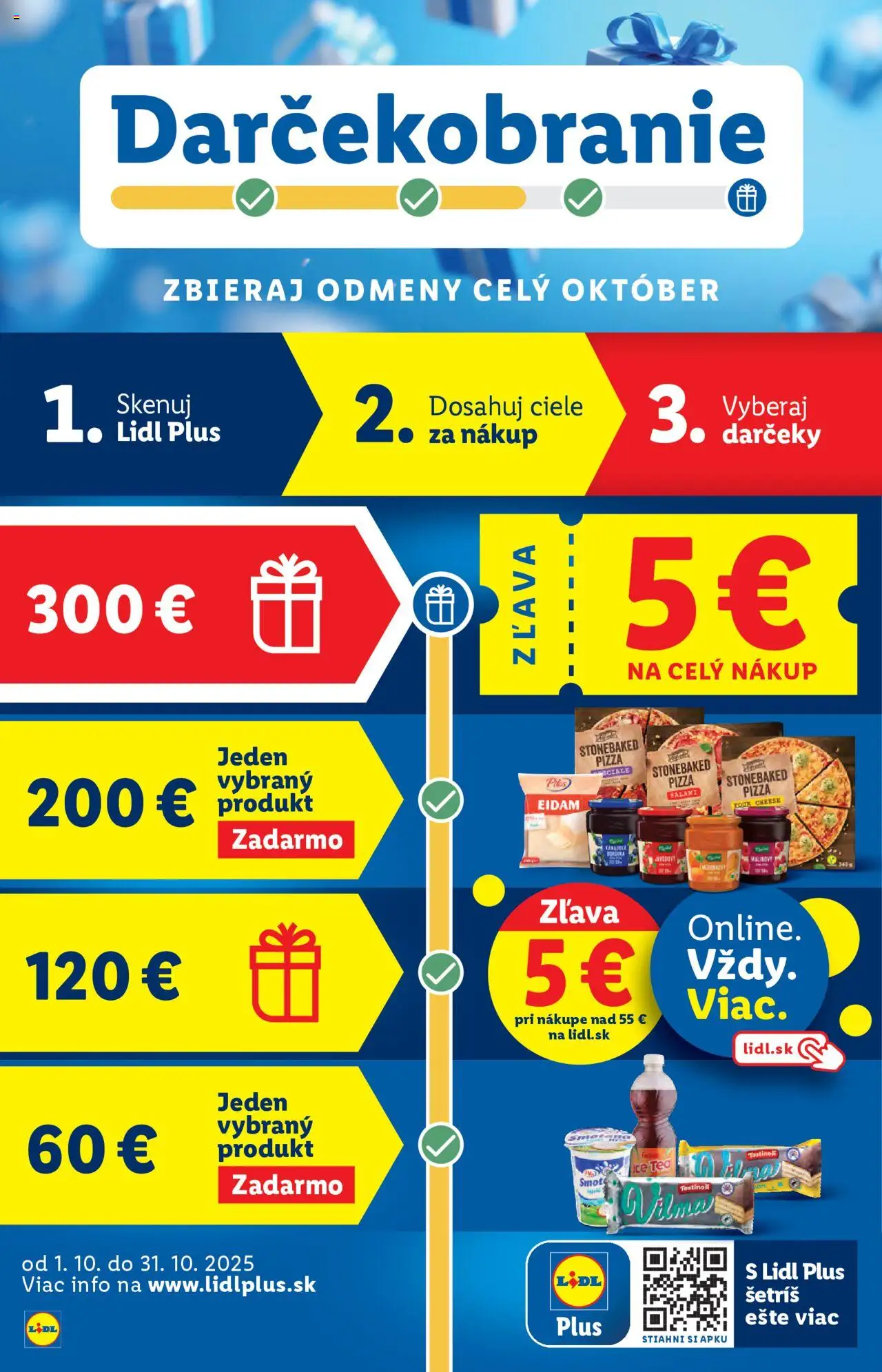 Nové Lidl akcie – leták je platný od 09.10.2025 | Strana: 69 | Produkty: Pizza, Smotana, Eidam