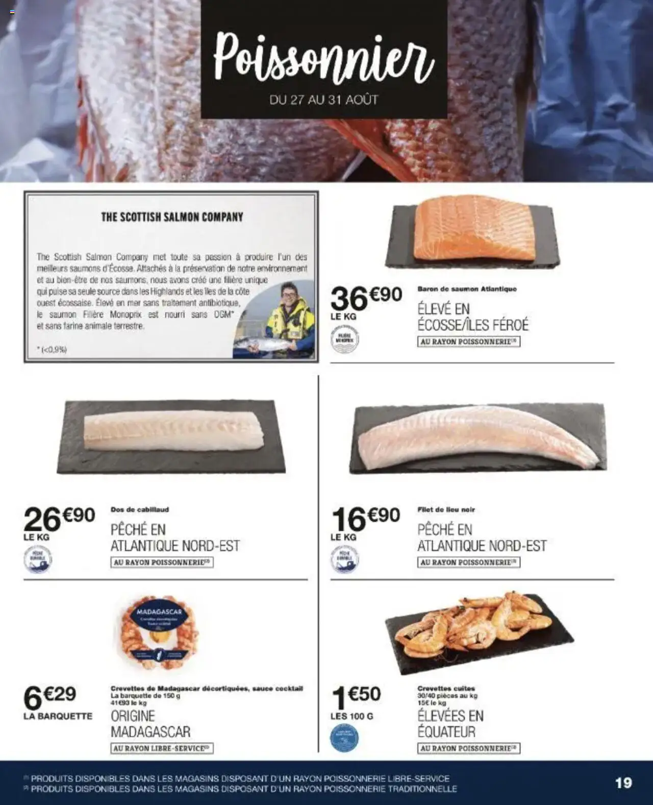  | Page: 19 | Produits: Pêche, Farine, Crevettes, Saumon