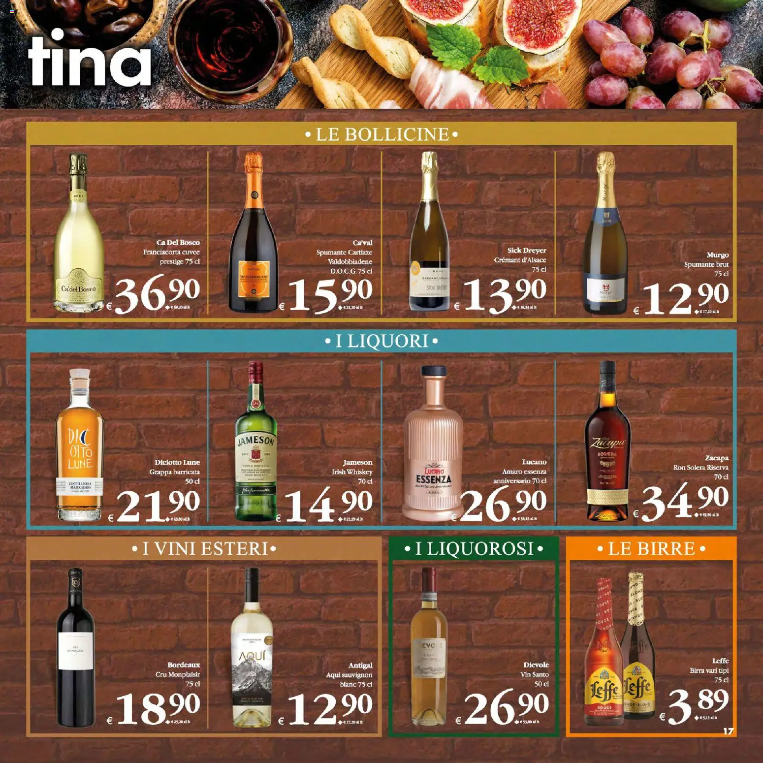 Volantino Decò del 13.01.2026 | Pagina: 17 | Prodotti: Birra, Spumante, Grappa, Amaro