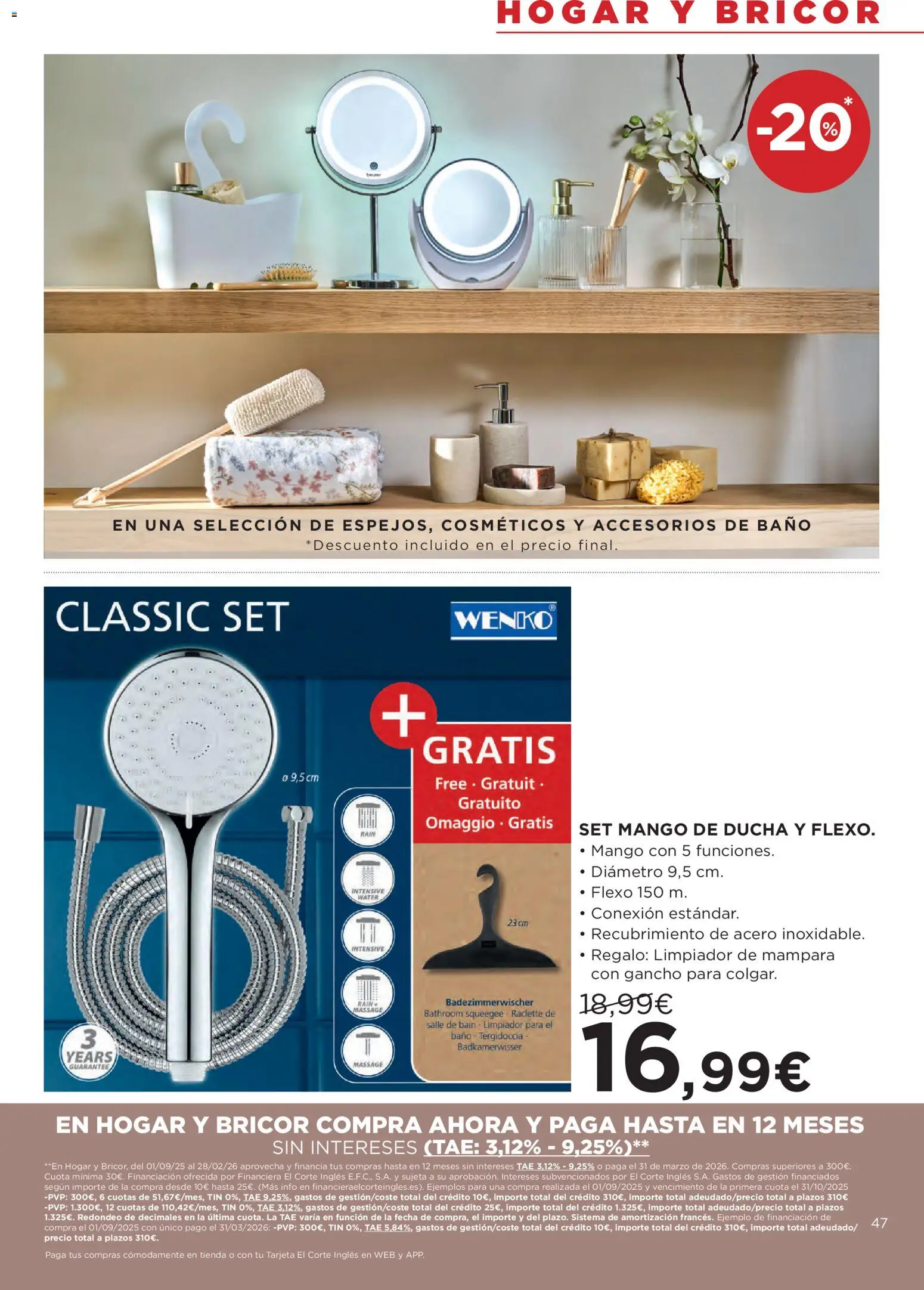 Hipercor catálogo │ válido desde el 26.02.2026 | Página: 47 | Productos: Ρούτερ, Baño, Ducha