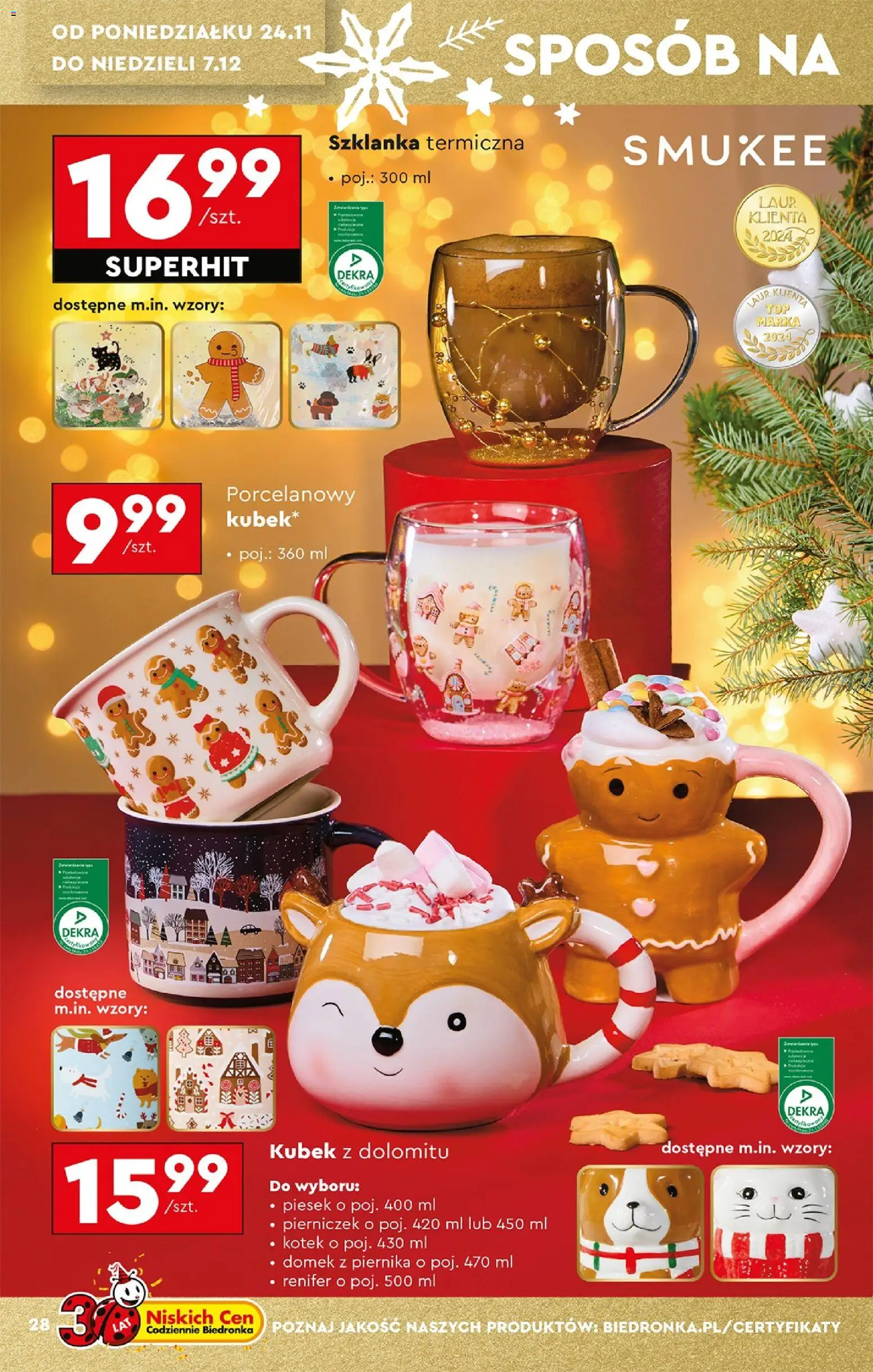 Biedronka Black Friday od 24.11.2025 | Strona: 30 | Produkty: Szklanka, Szklanka termiczna