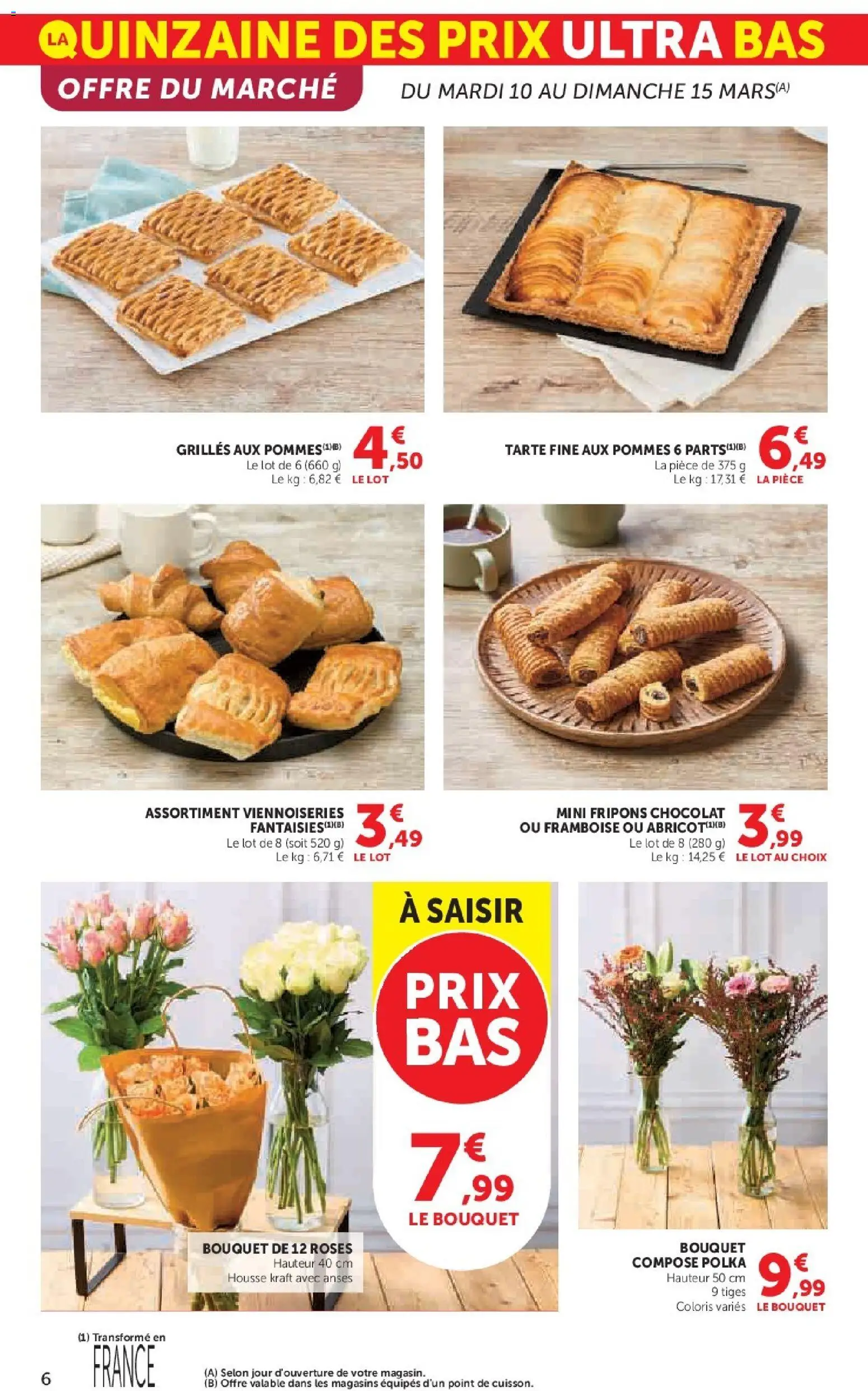 {H1} | Page: 6 | Produits: Framboise, Viennoiseries, Chocolat, Pommes