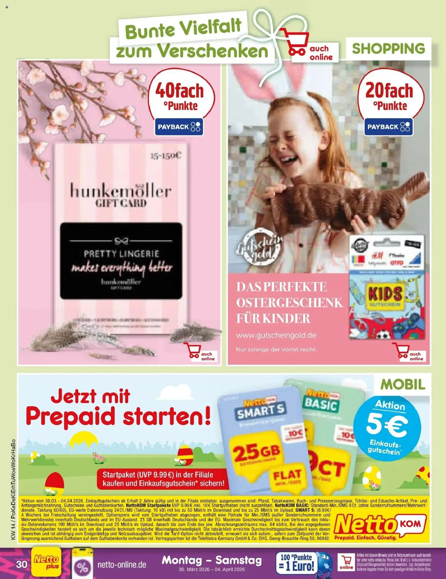 Netto Marken-Discount Prospekt Metten	 – gültig ab 30.03.2026 | Seite: 44