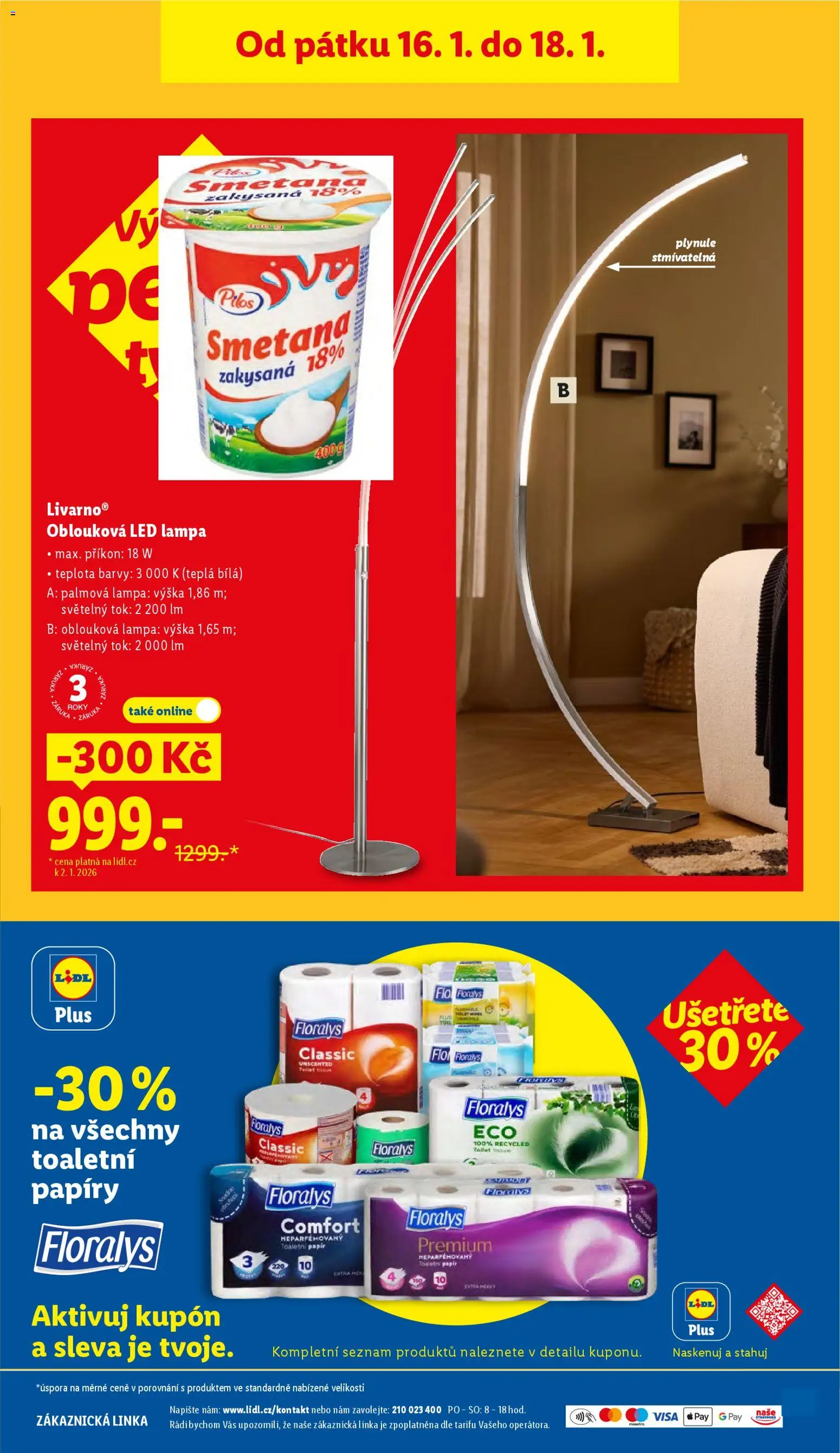 Lidl leták - Spotřební zboží od 12.01.2026 | Strana: 27 | Produkty: Toaletní papír, Lampa, Barvy, LED