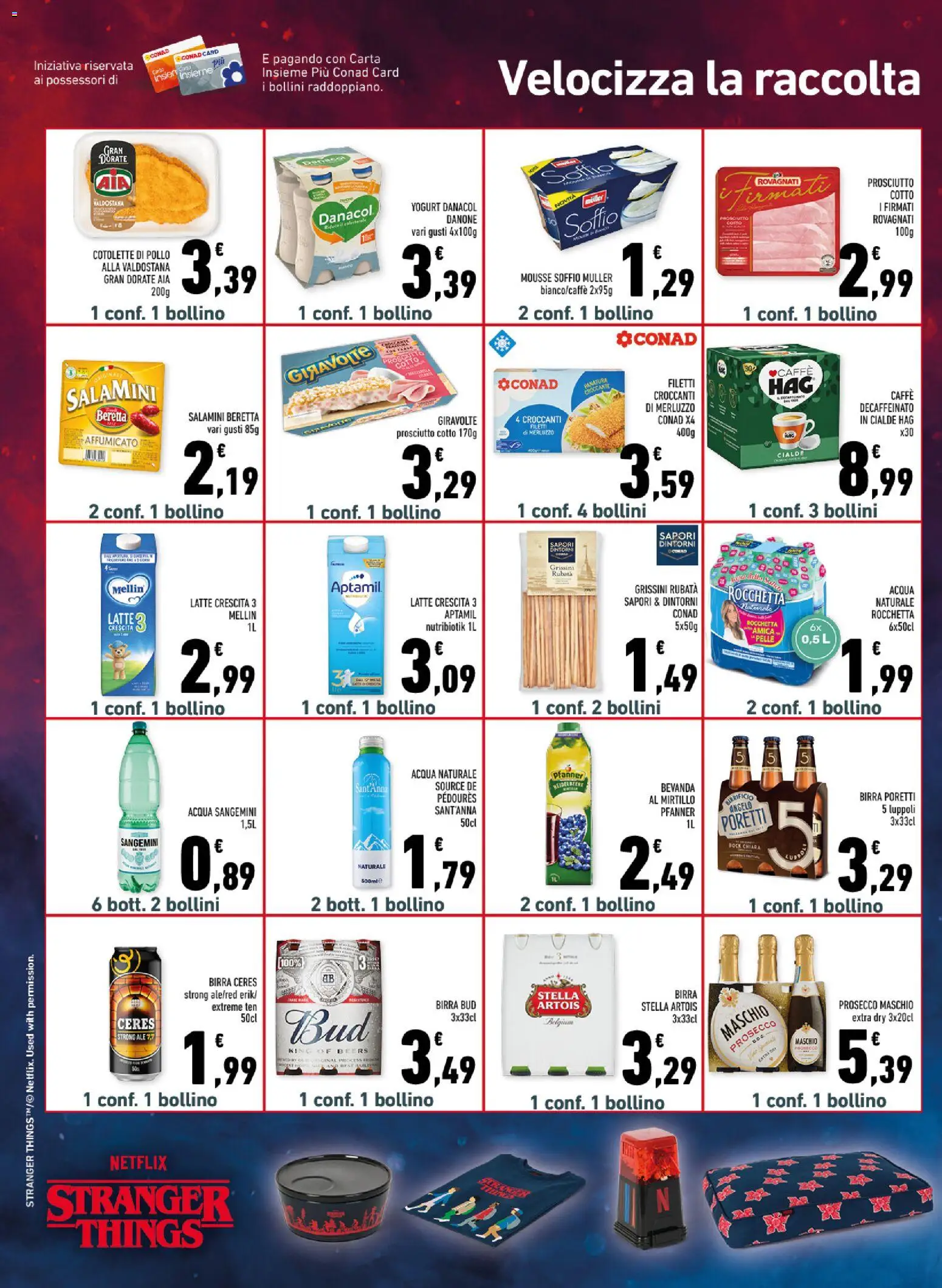 Volantino Conad del 02.01.2026 | Pagina: 14 | Prodotti: Caffè, Prosecco, Acqua, Acqua naturale