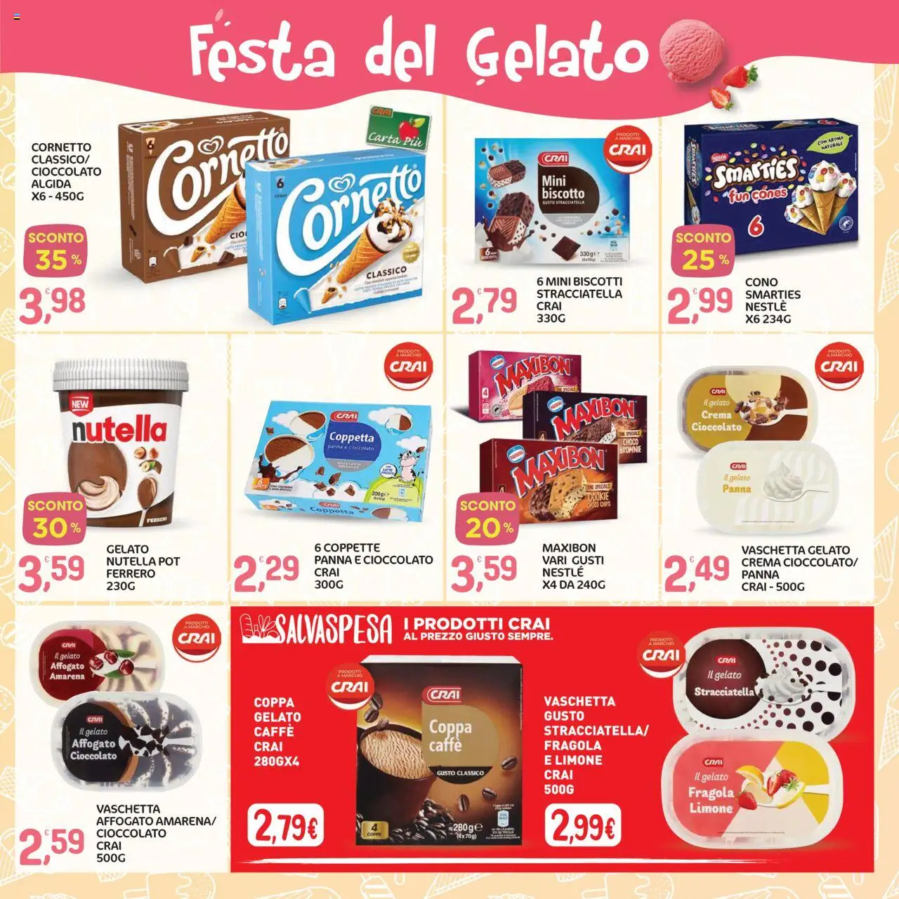 Volantino CRAI del 07.08.2025 | Pagina: 9 | Prodotti: Caffè, Cornetto, Gelato, Limone