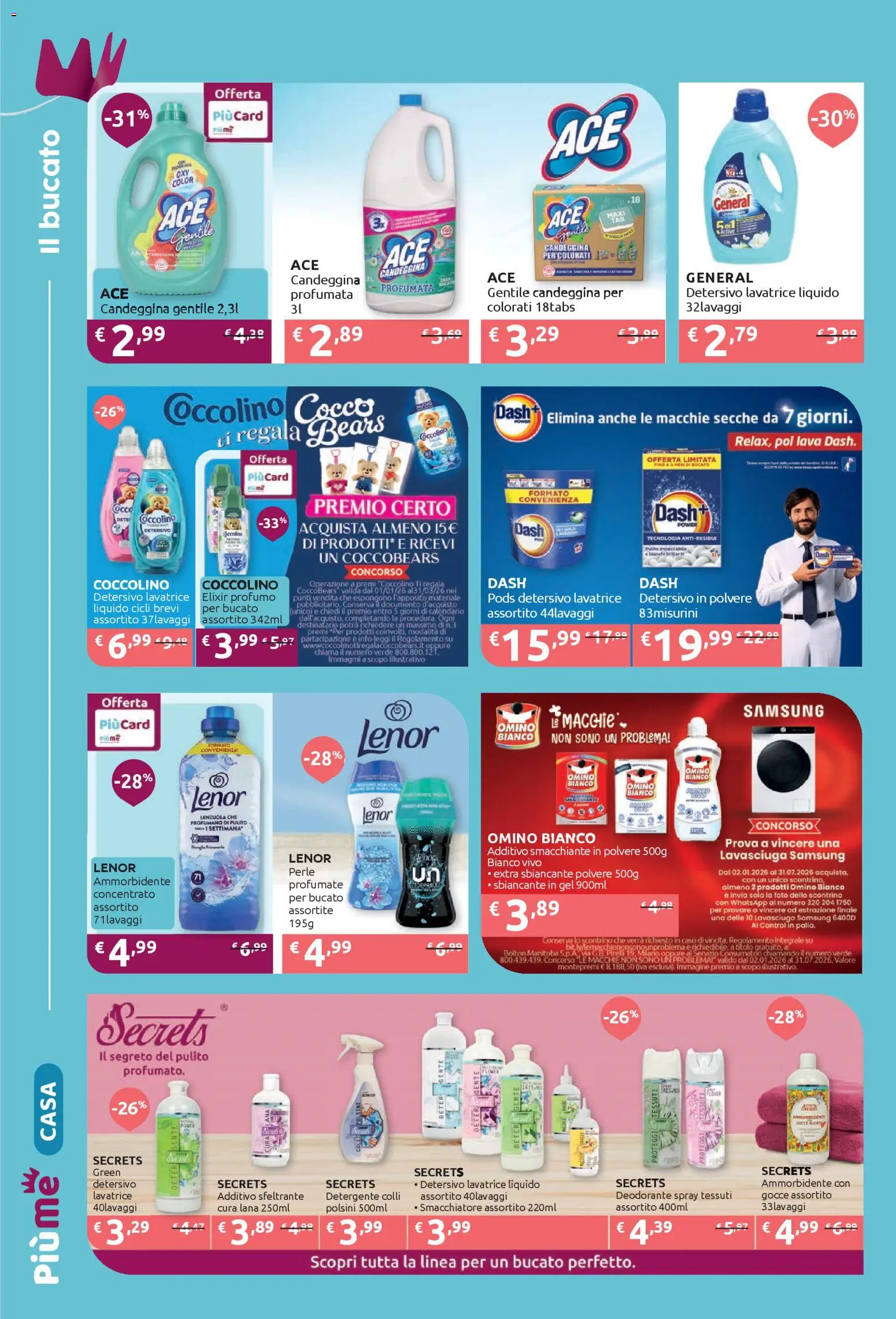 Volantino IperSoap del 09.03.2026 | Pagina: 2 | Prodotti: Deodorante, Ammorbidente, Lavatrice, Lenzuola