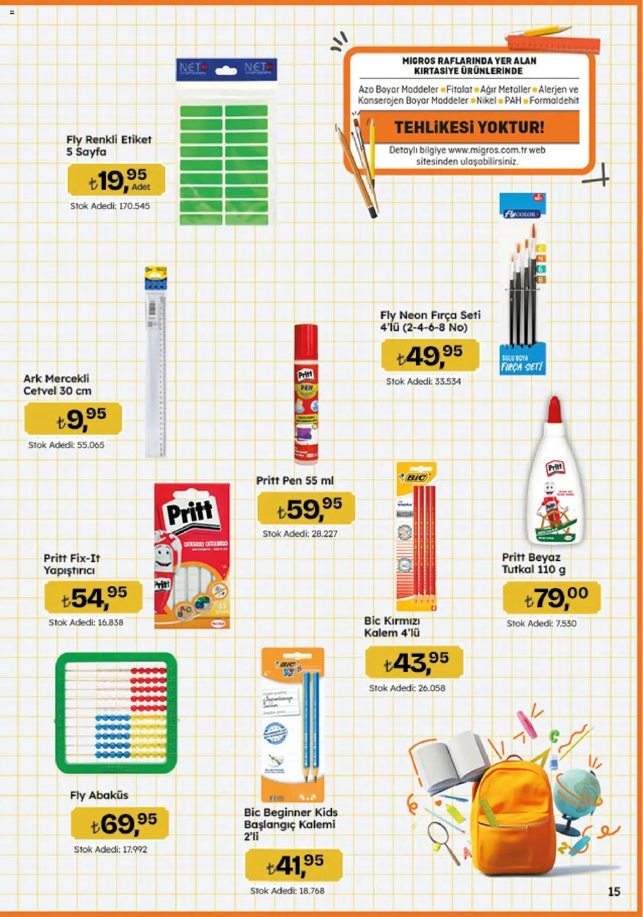 Migros Katalog - 5M Migroskop Dijital - 11.09.2025 tarihinden itibaren geçerlidir | Sayfa: 15 | Ürünler: Cetvel, Fırça