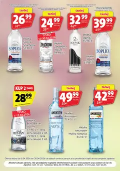 Pogląd oferty "Prim Market gazetka - Oferta alkoholowa" - ważna od 01.04.2026 | Strona: 6 | Produkty: Soplica wódka, Wódka Ogiński, Vodka, Alkohol