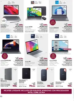 Vista previa El Corte Inglés ofertas válido desde el 16.12.2025 | Página: 10 | Productos: Mochila, Té, Funda, Batería