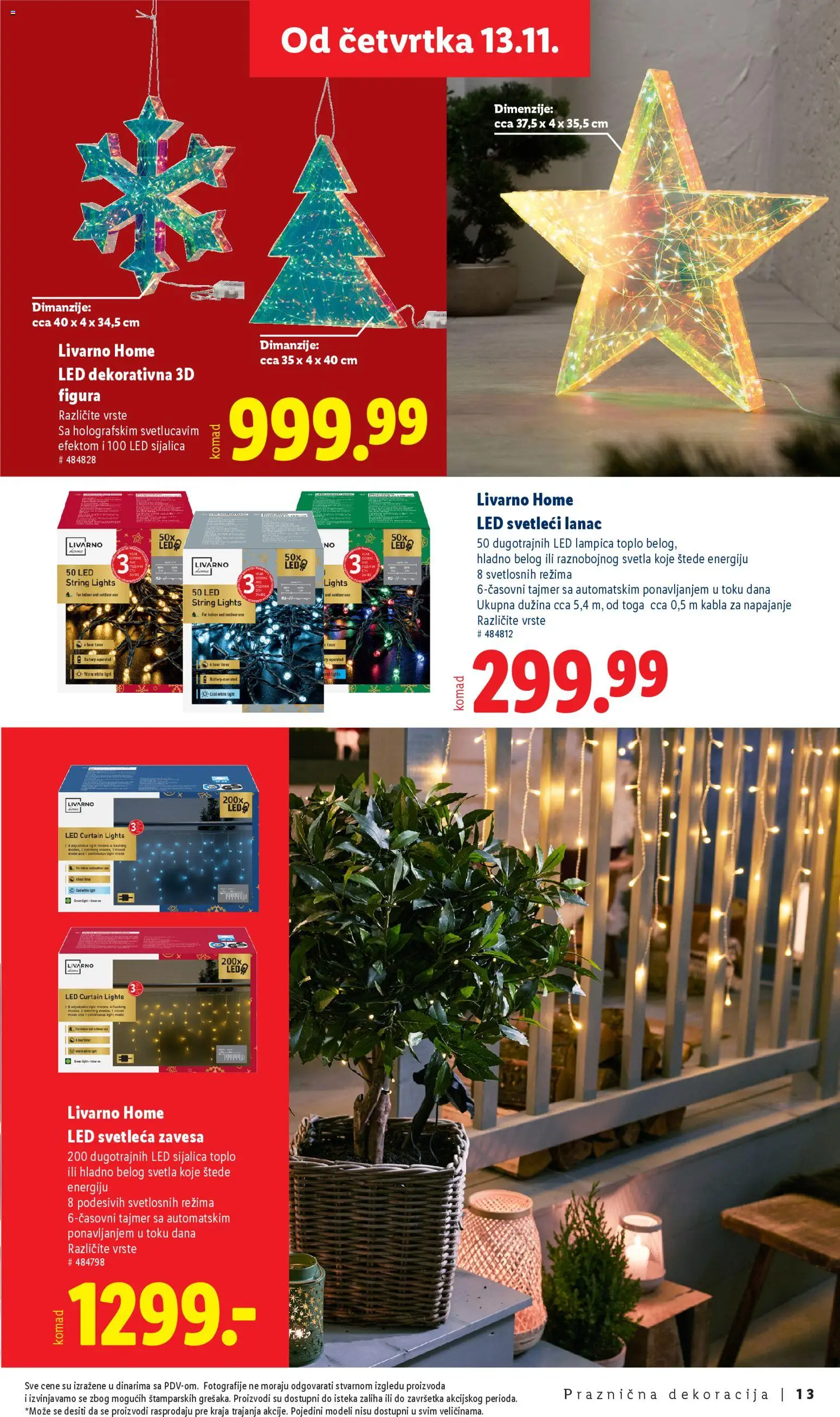 Lidl katalog - važi od 10.11.2025 | Strana: 13 | Proizvode: Sijalica, LED sijalica, Zavesa