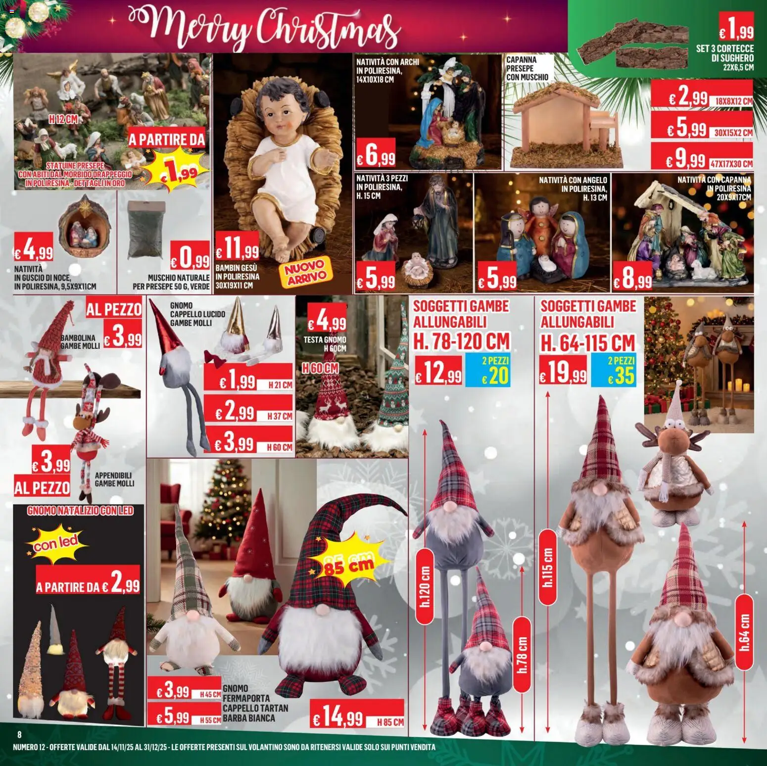 Volantino Satur del 14.11.2025 | Pagina: 8 | Prodotti: Fermaporta, Abiti, Cappello