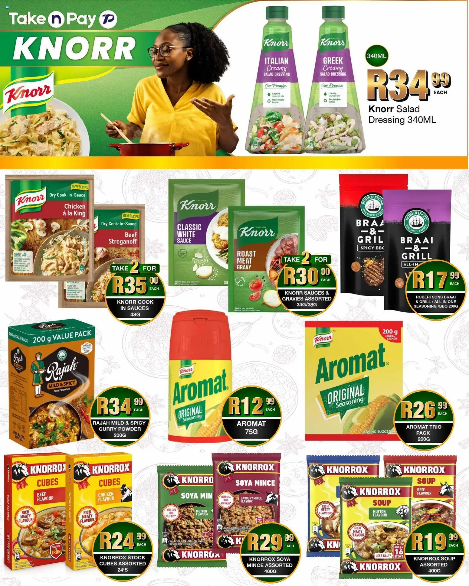 New Take n Pay catalogue – valid from 06.04.2026 | Page: 12 | Products: Grill, Dressing, Soup, Stock