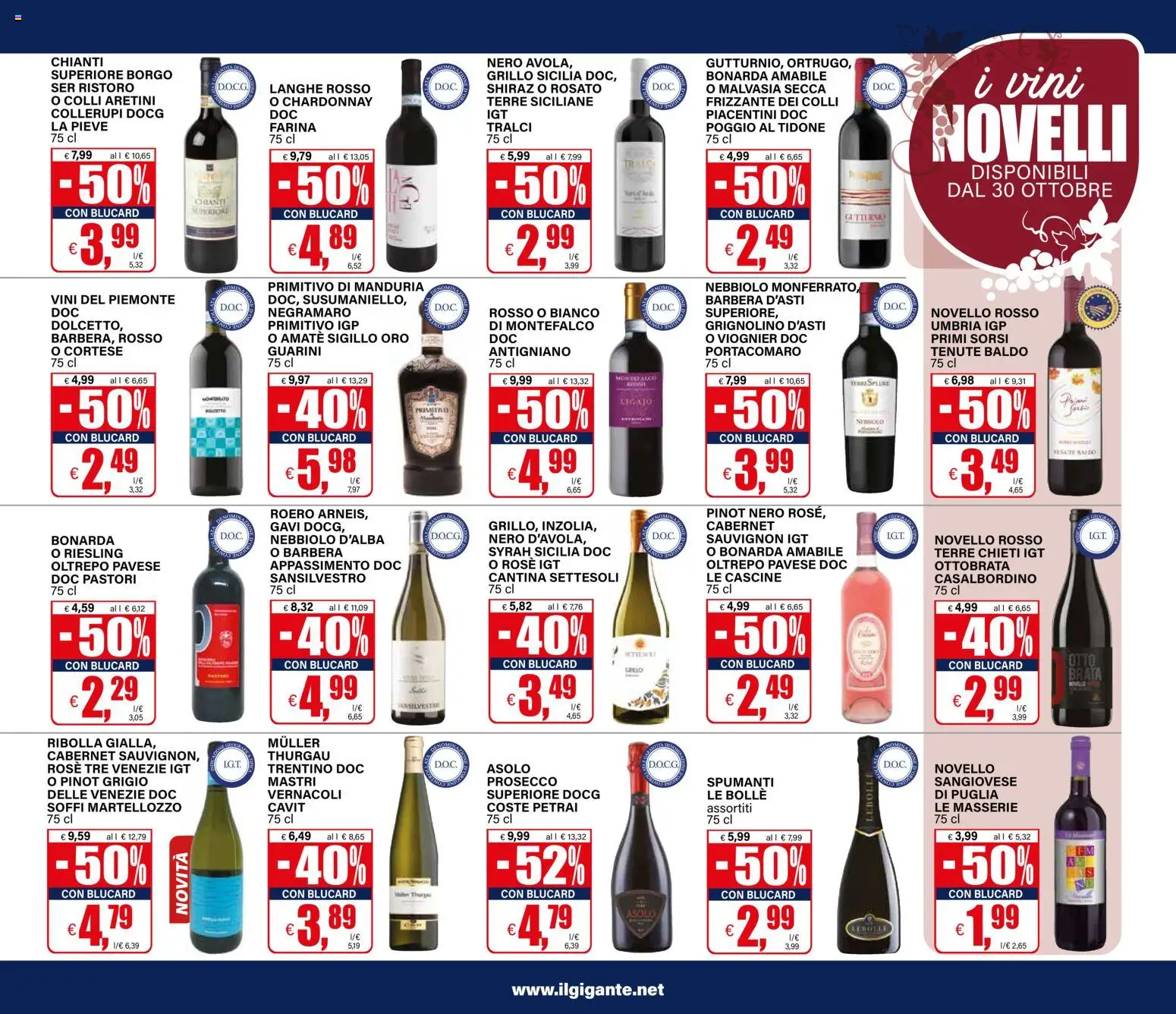 Volantino Il Gigante del 27.10.2025 | Pagina: 25 | Prodotti: Prosecco, Farina