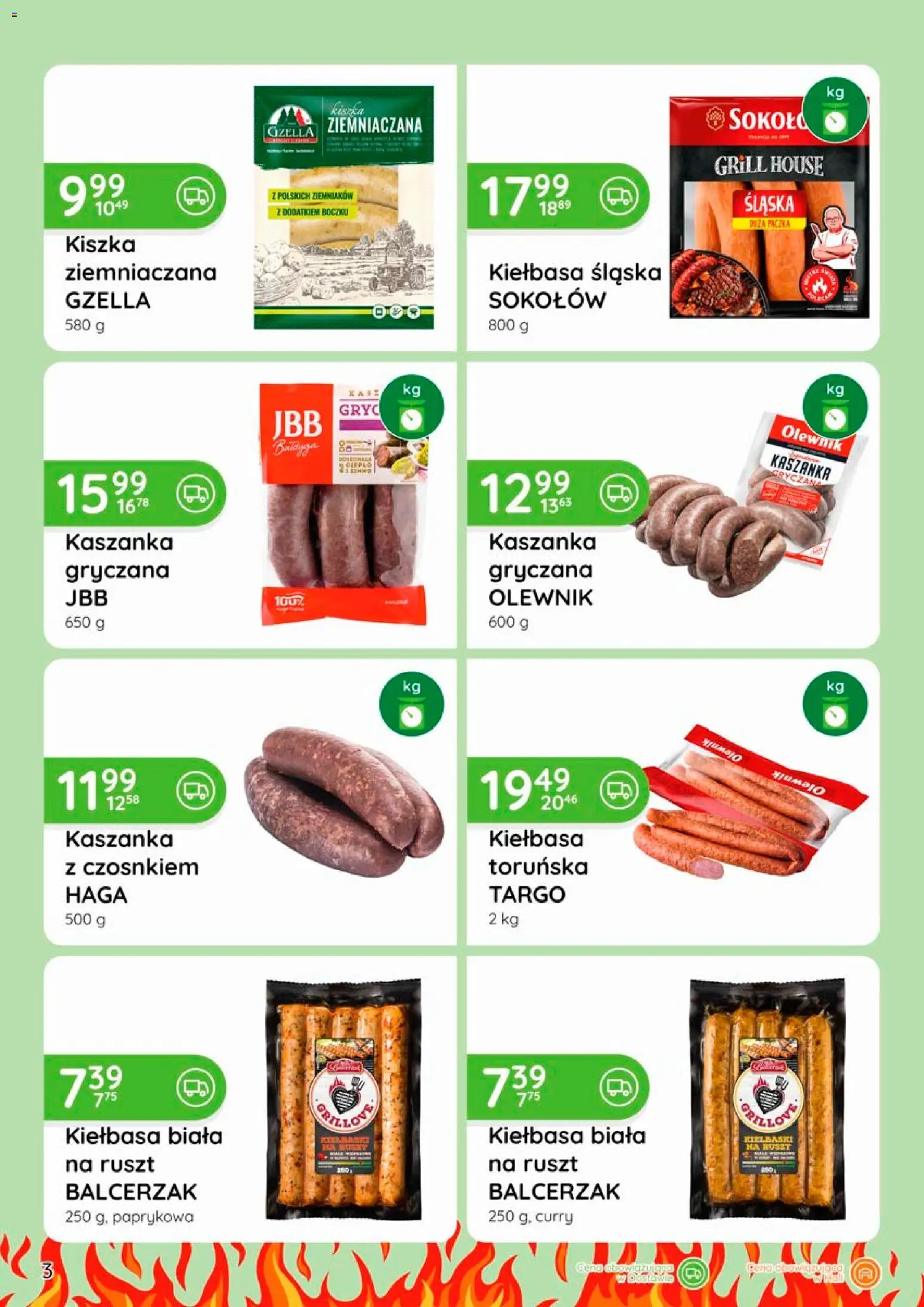 Eurocash gazetka - Grill od 09.04.2026 | Strona: 3 | Produkty: Curry, Kiełbaski, Biała kiełbasa, Kiełbasa śląska