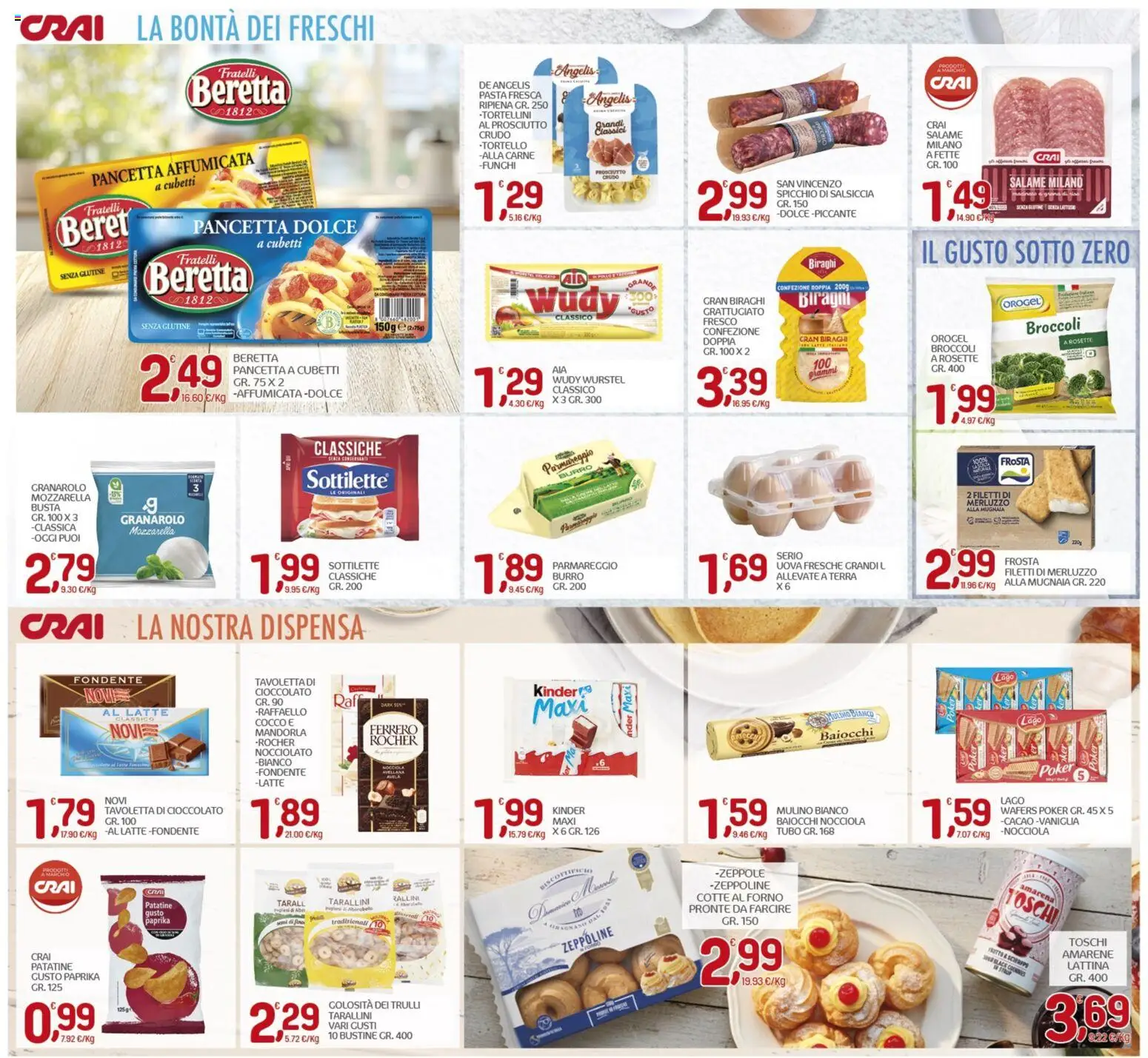 Volantino CRAI del 05.03.2026 | Pagina: 5 | Prodotti: Cioccolato, Merluzzo, Burro, Cocco