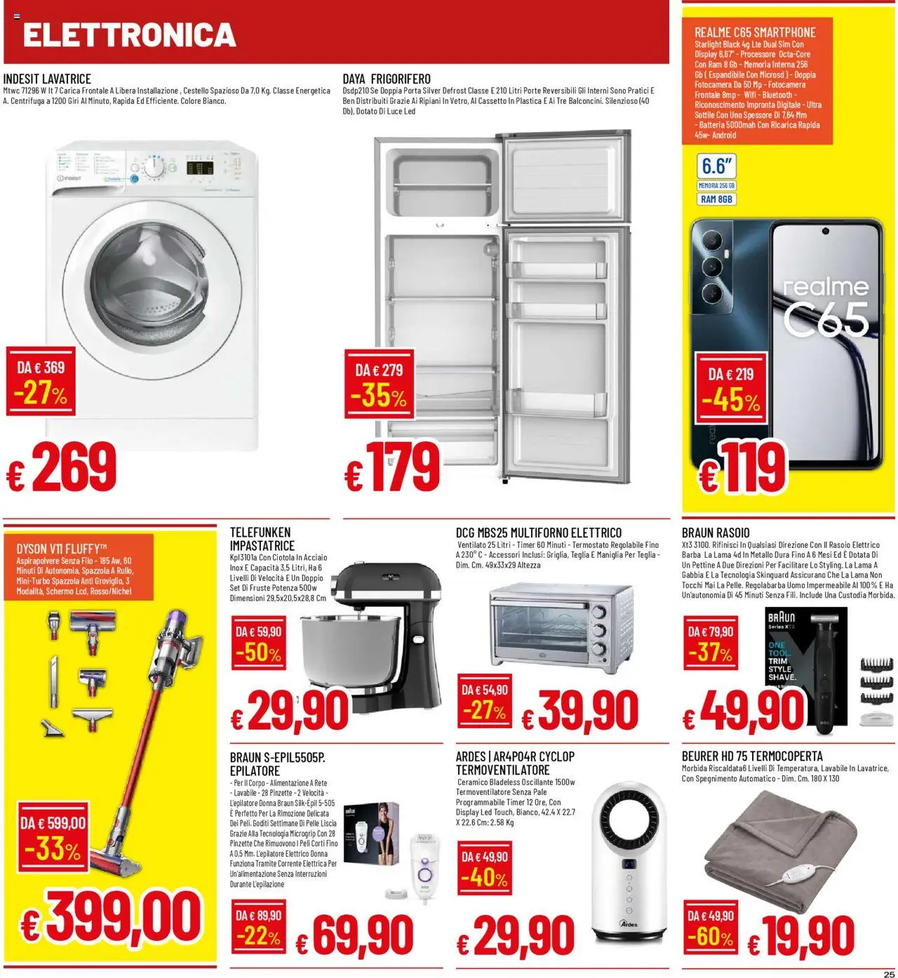 Volantino Galassia del 09.10.2025 | Pagina: 25 | Prodotti: Teglia, Smartphone, Aspirapolvere, Rasoio elettrico