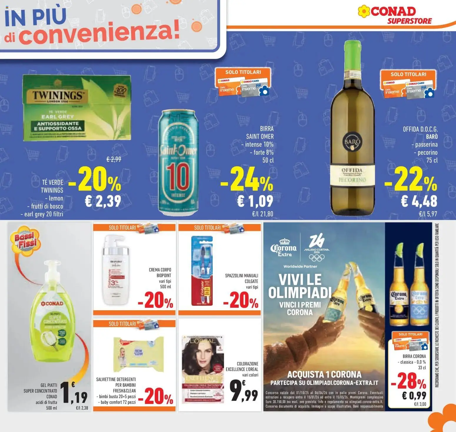 Volantino Conad del 11.02.2026 | Pagina: 37 | Prodotti: Crema, Birra, Tè, Pecorino