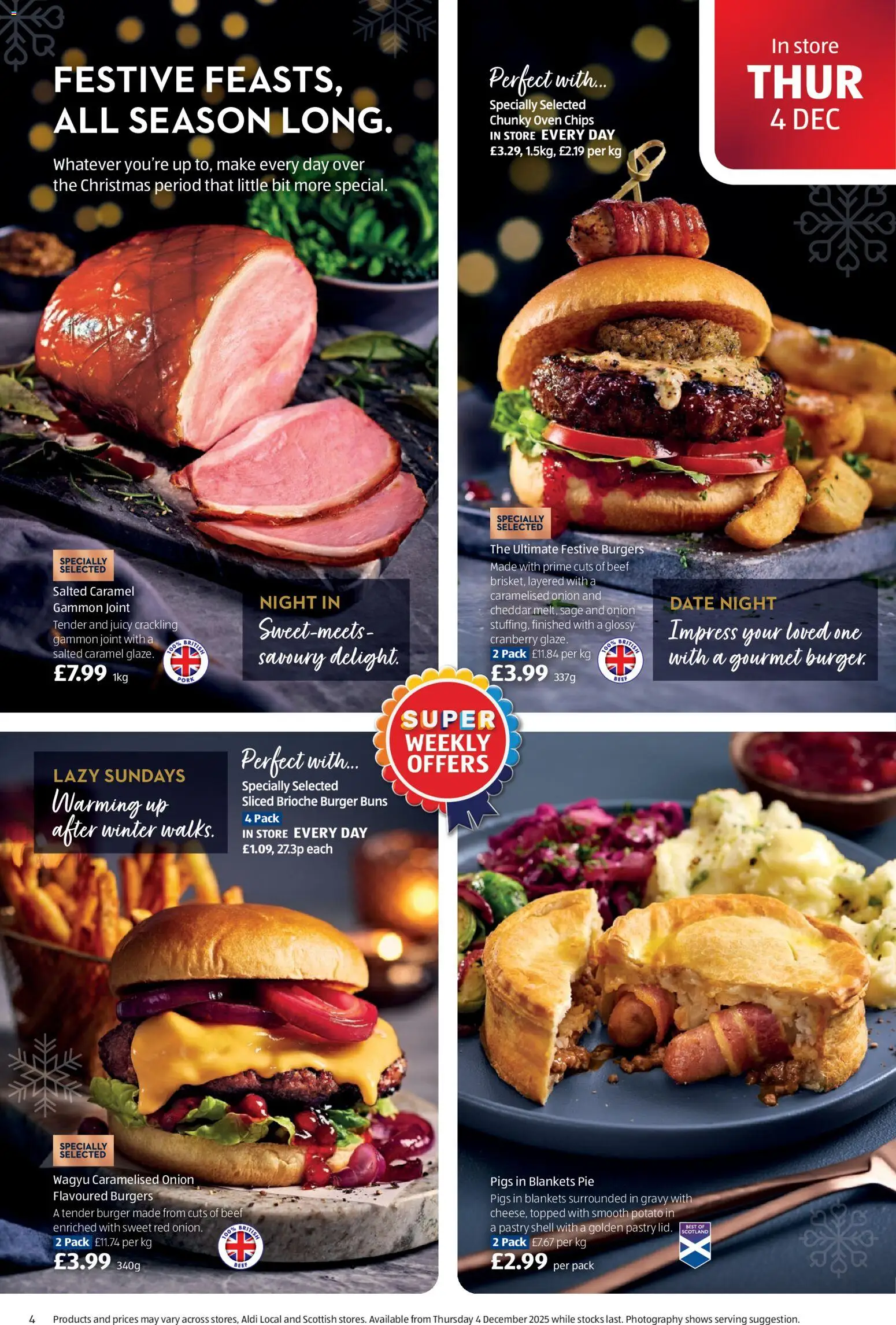 {H1} | Page: 4 | Products: Burger, Pie, Pork, Oven