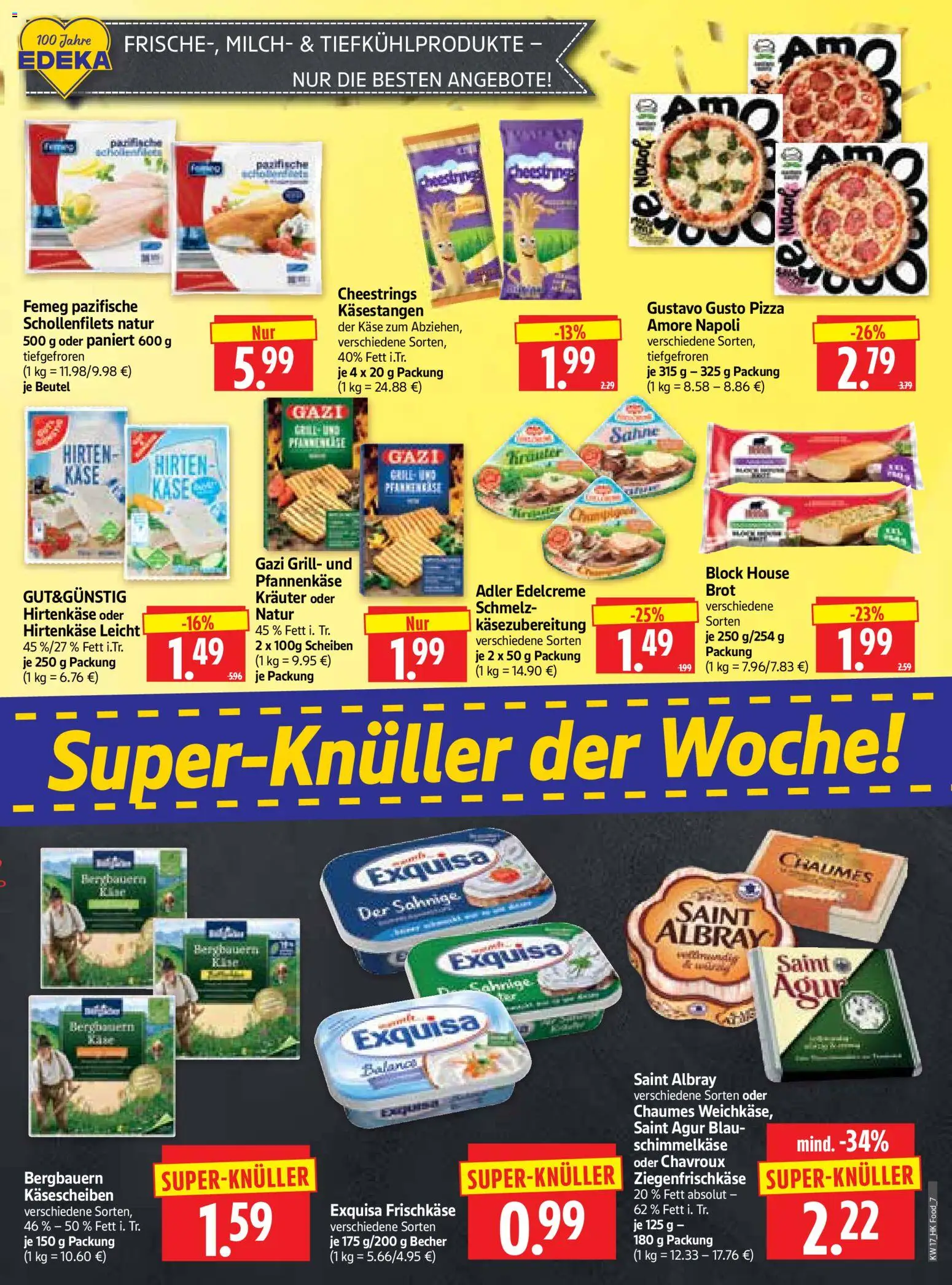 HERKULES Prospekt 	 – gültig ab 20.04.2026 | Seite: 7 | Produkte: Grill, Käse, Exquisa frischkase, Brot