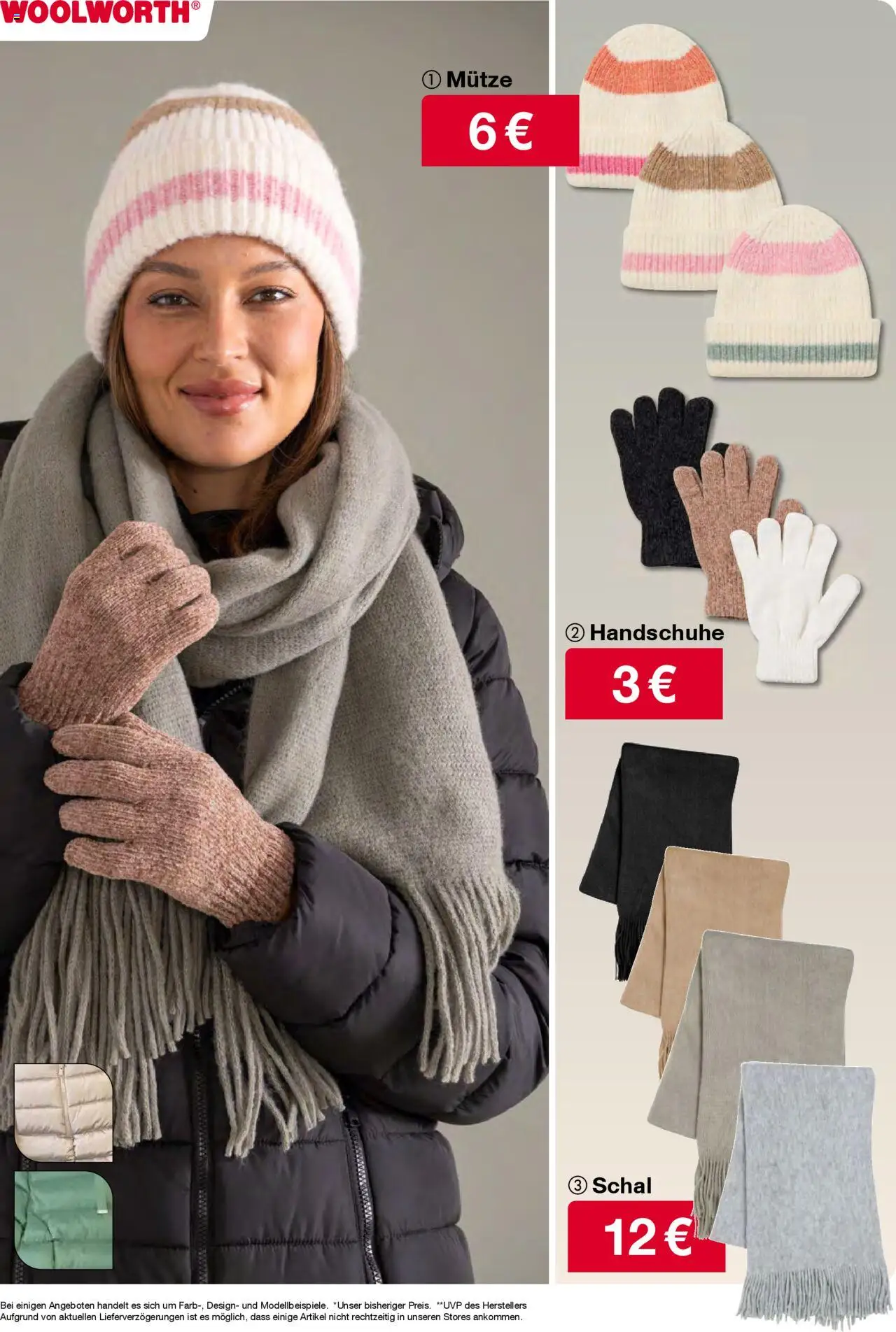 Woolworth  Flugblatt gültig ab 02.10.2025 | Seite: 20 | Produkte: Schal, Handschuhe