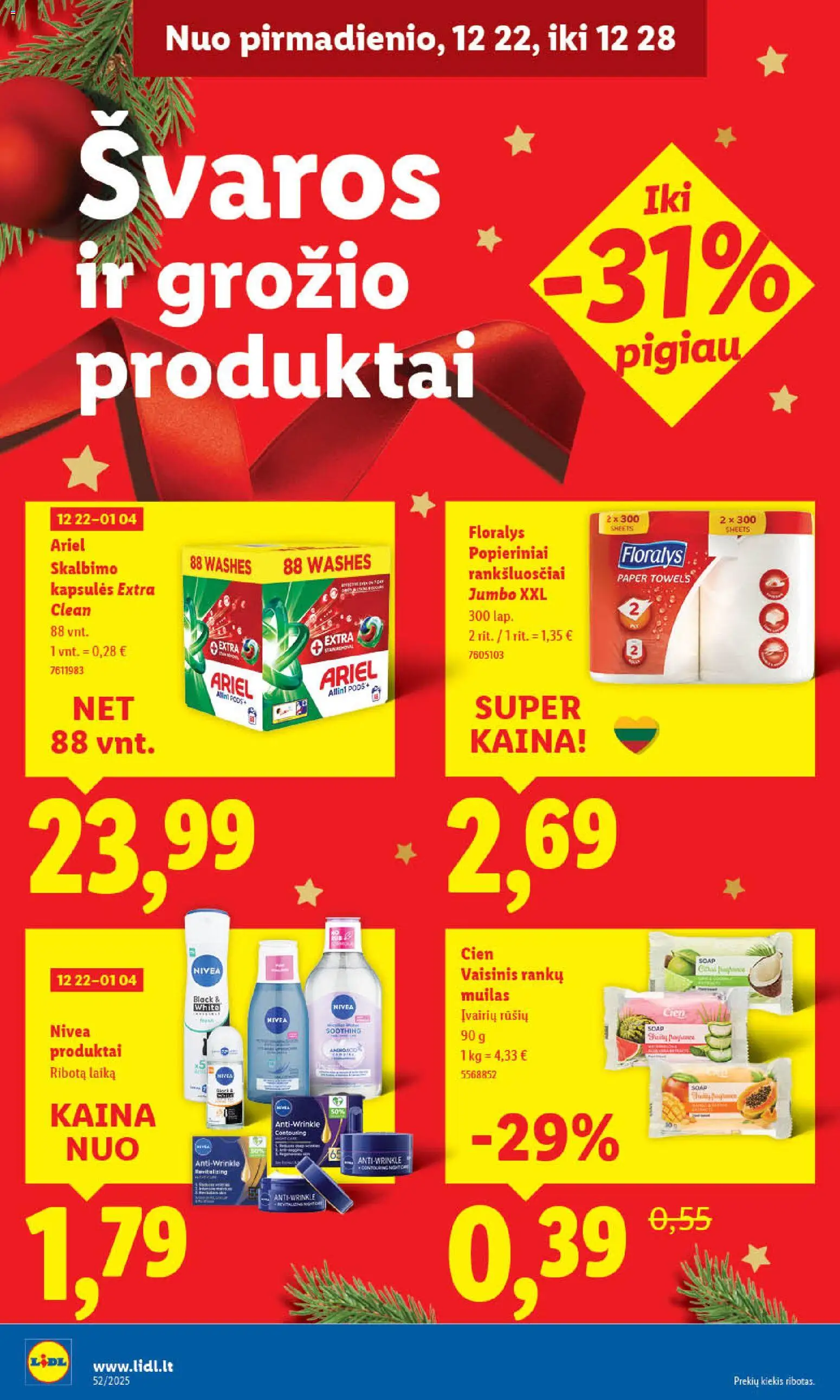 LIDL akcijos nuo 26.12.2025 | Puslapis: 44 | Prekių: Muilas