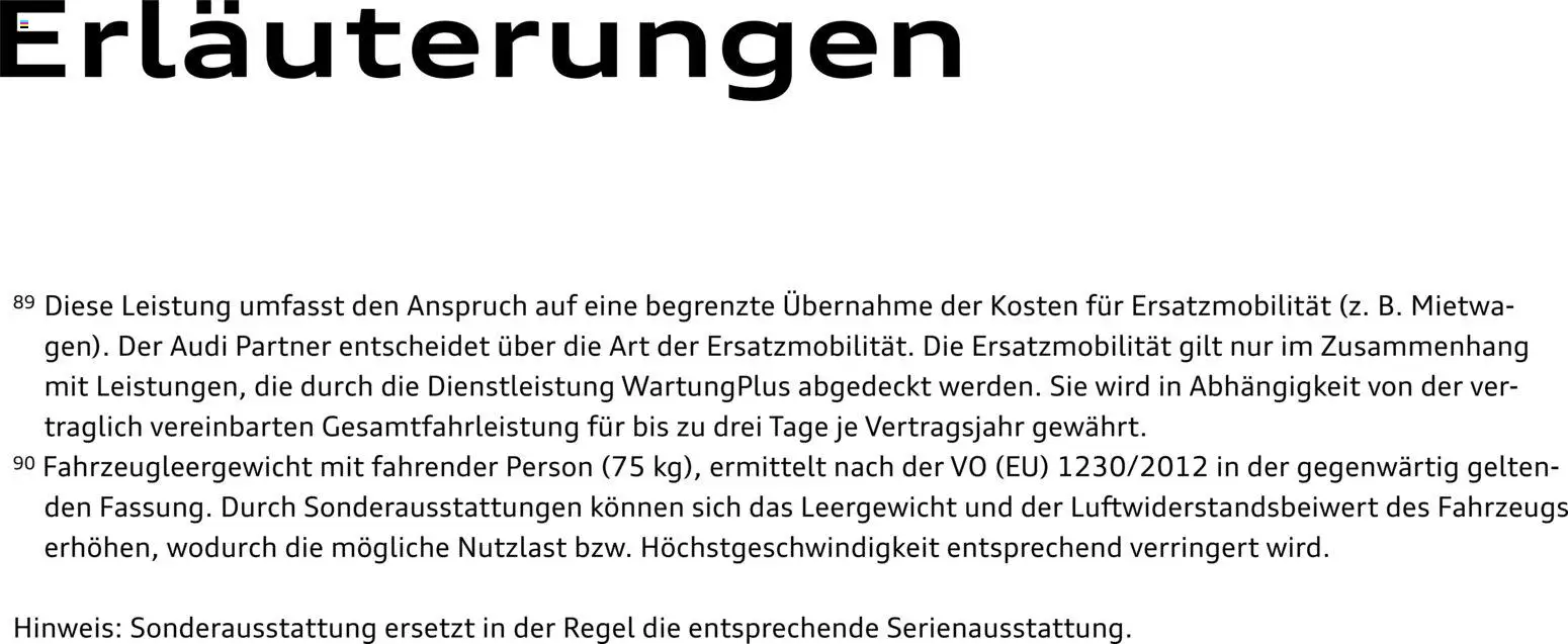 Audi  A6 e-tron – gültig ab 01.10.2025 | Seite: 170