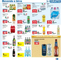 Volantino Carrefour del 24.07.2025 | Pagina: 9 | Prodotti: Pesca, Bibite, Bottiglia, Coca Cola